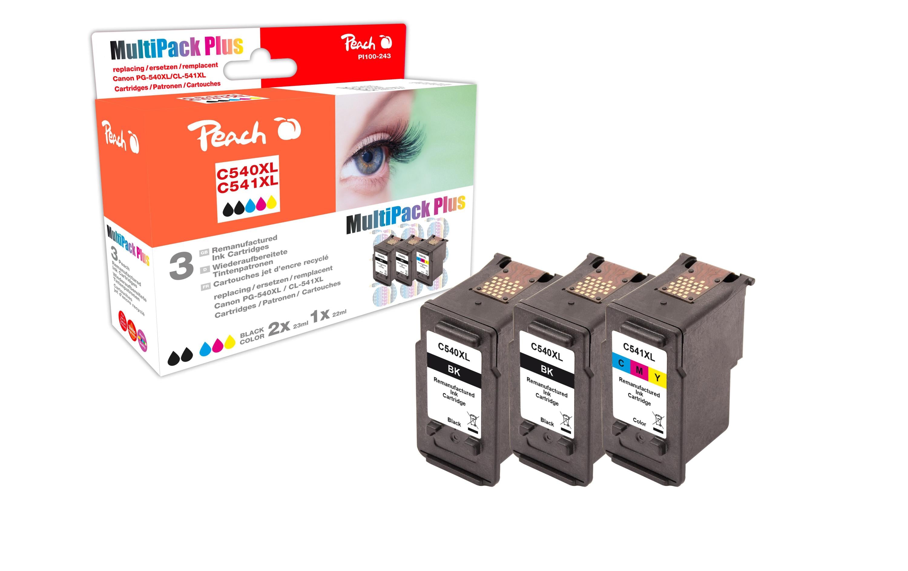 Peach Druckkopf Canon PG-540XL / CL-541 C, M, Y, 2x BK