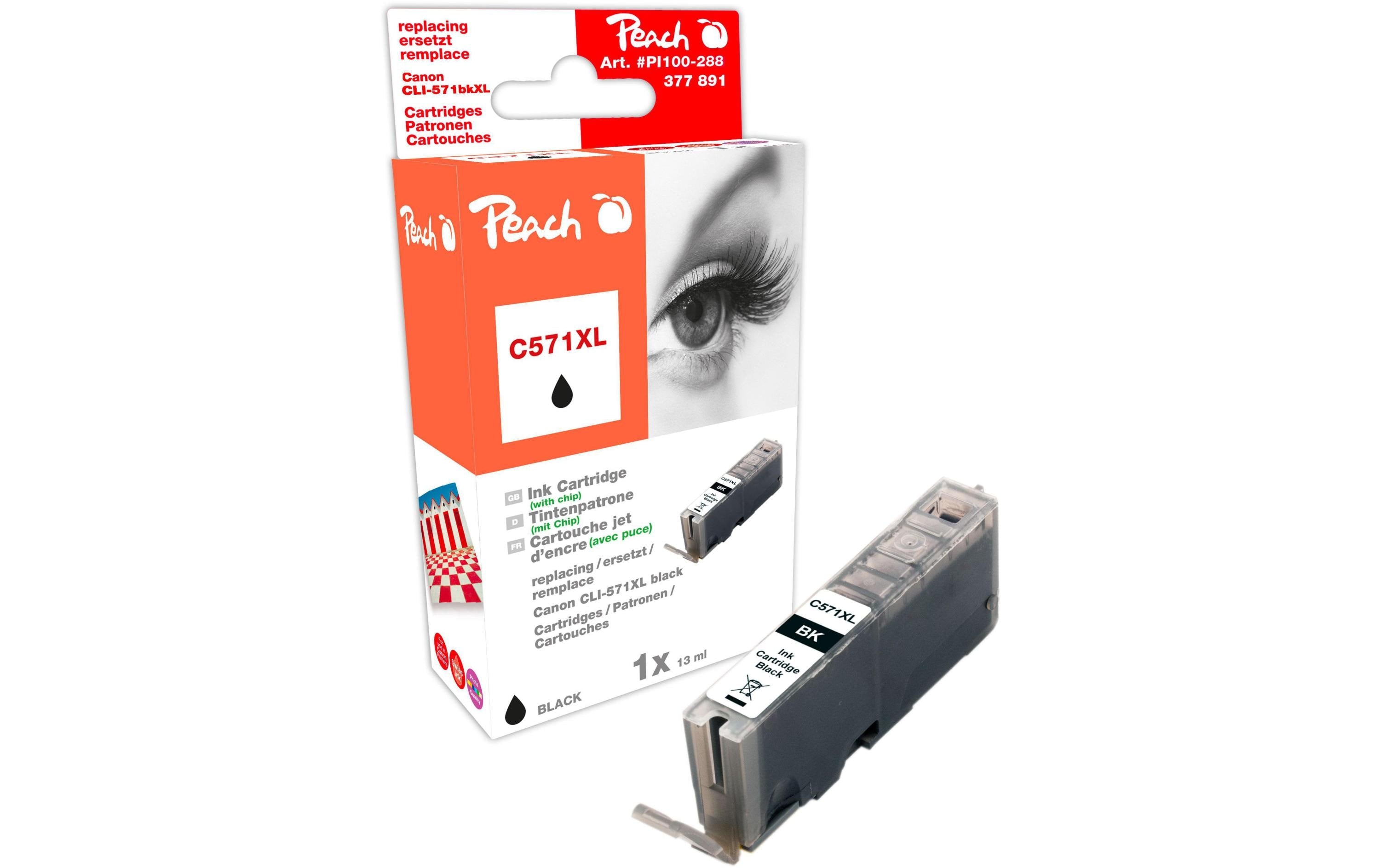 Peach Tinte Canon CLI-571PBK XL Photo Black