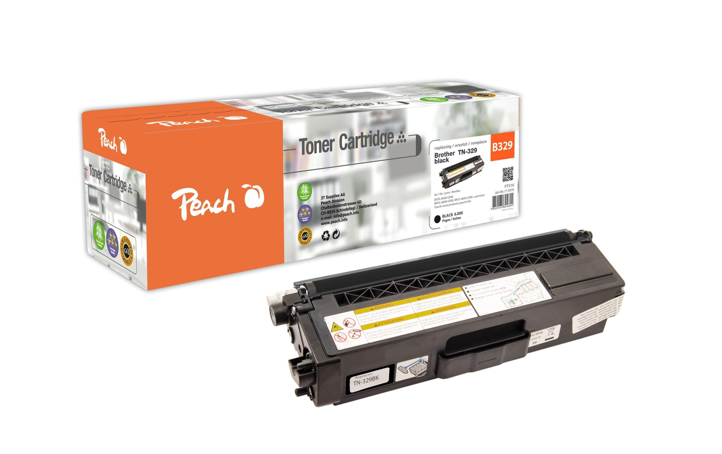 Peach Toner Brother TN-329BK Black