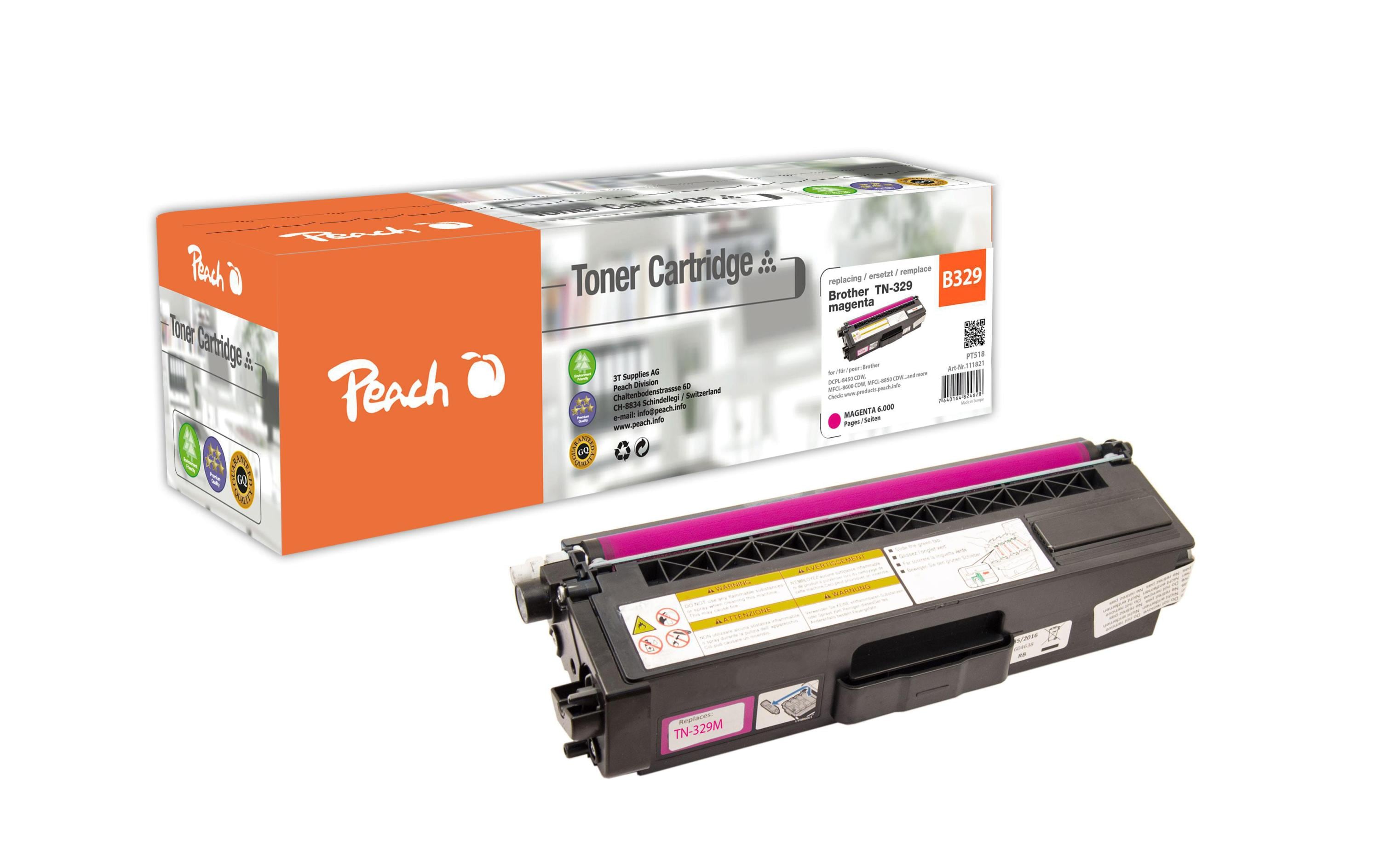 Peach Toner Brother TN-329M Magenta