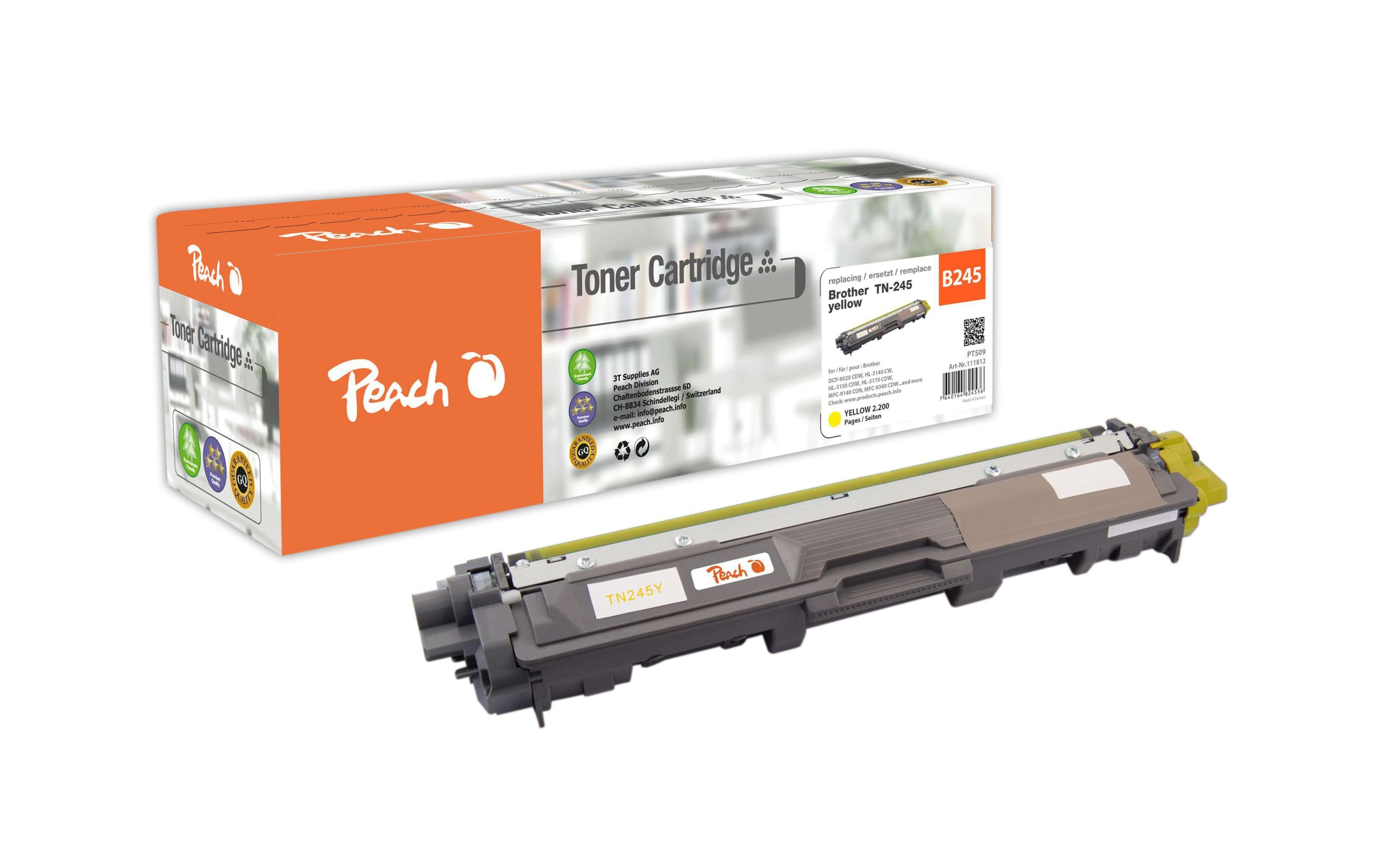 Peach Toner Brother TN-245Y Yellow