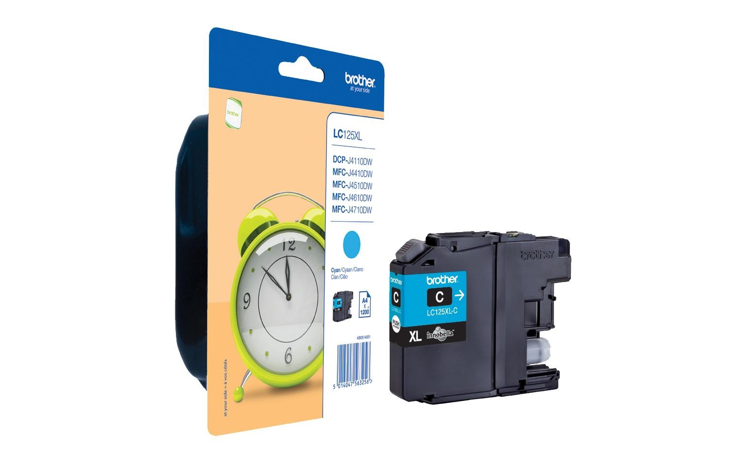 Brother Tinte LC-125XLC Cyan