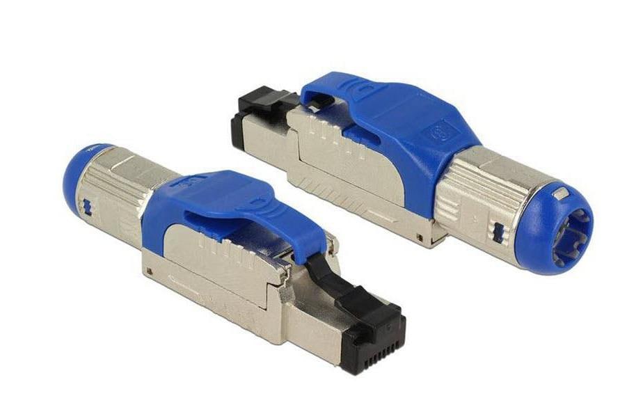 Delock Stecker RJ45 Cat.8 Feldkonfektion, 1 Stück, AWG23-26