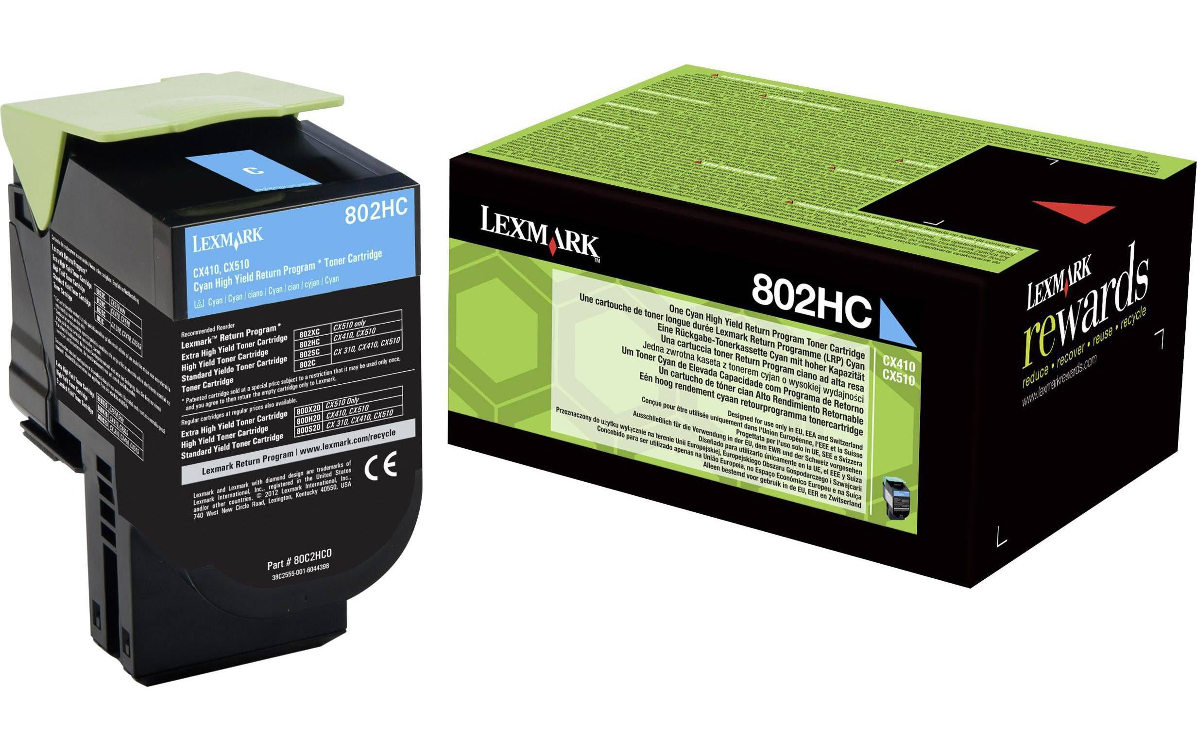Lexmark Toner 80C2HC0 Cyan