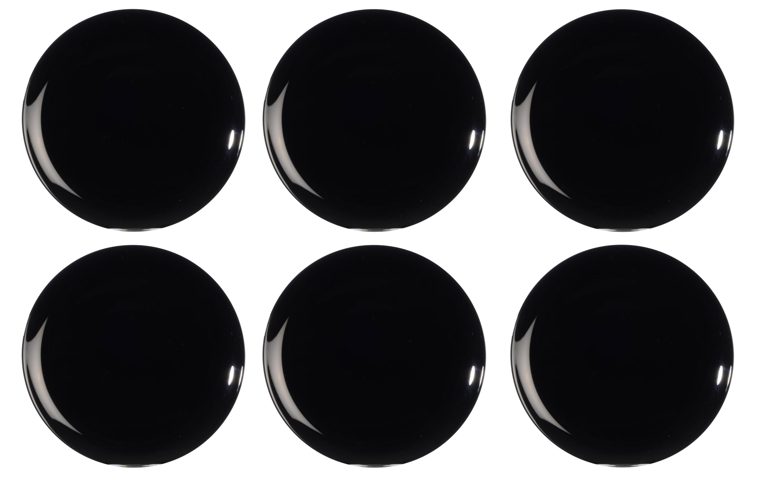 Arcoroc Speiseteller Evolution Ø 25 cm, 6 Stück, Schwarz