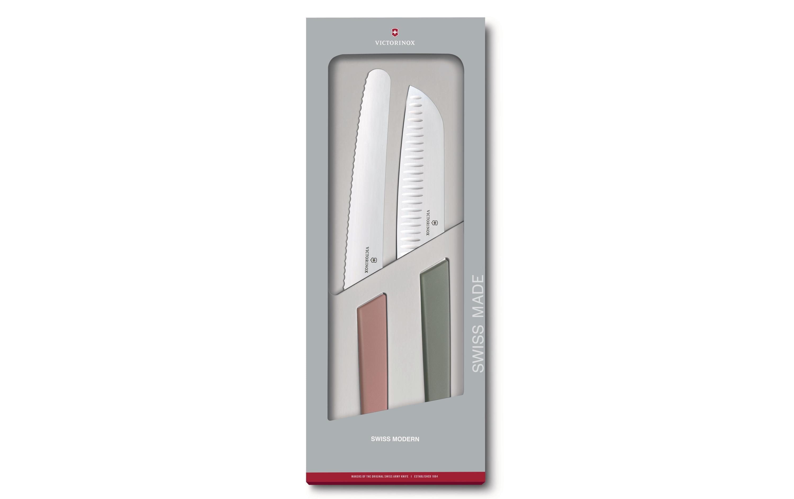 Victorinox Küchenmesser Swiss Modern Grün/Rosa