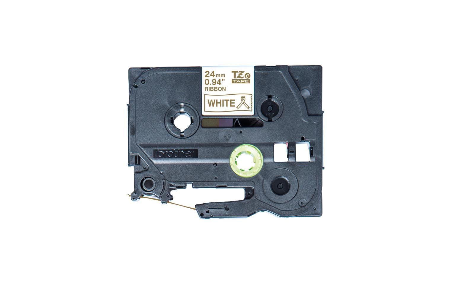 Brother Beschriftungsband TZe-R254 Gold auf Weiss