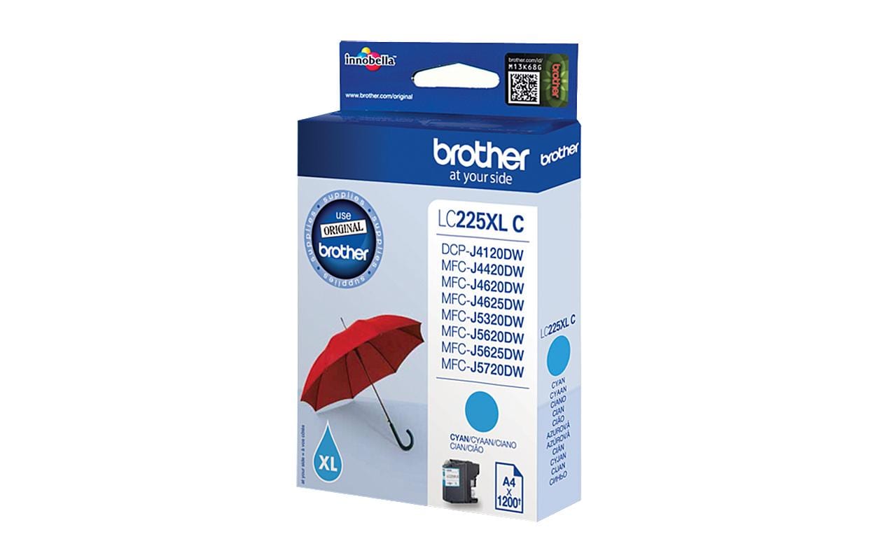 Brother Tinte LC-225XLC Cyan