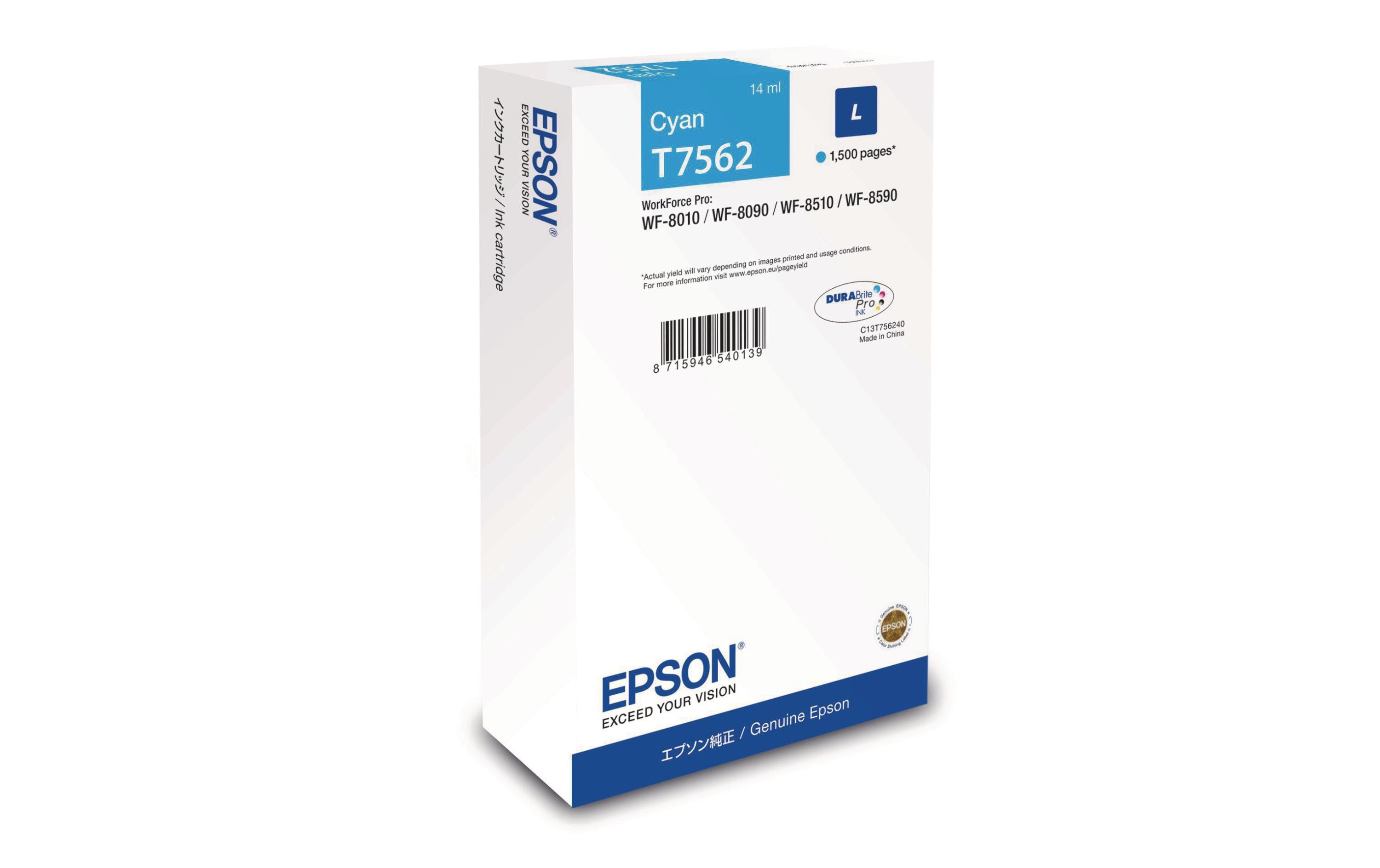 Epson Tinte C13T756240 Cyan