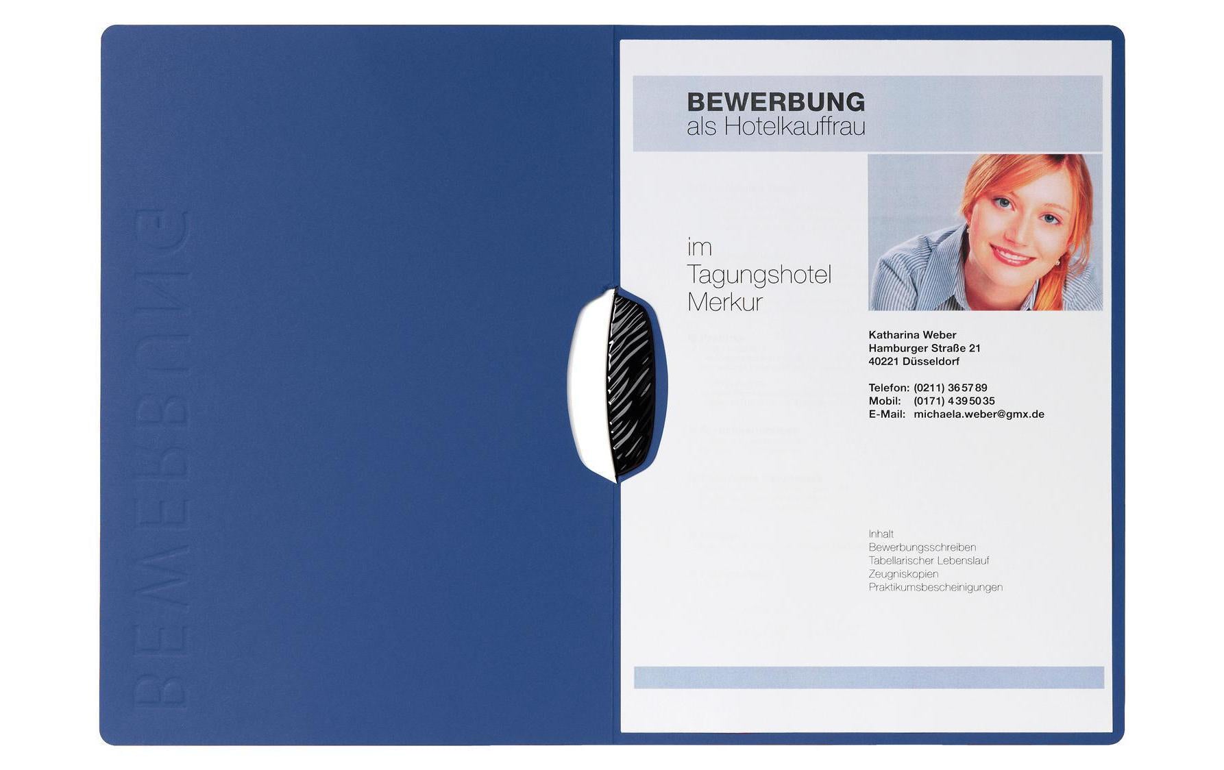 Pagna Bewerbungsmappe A4 Swing Blau