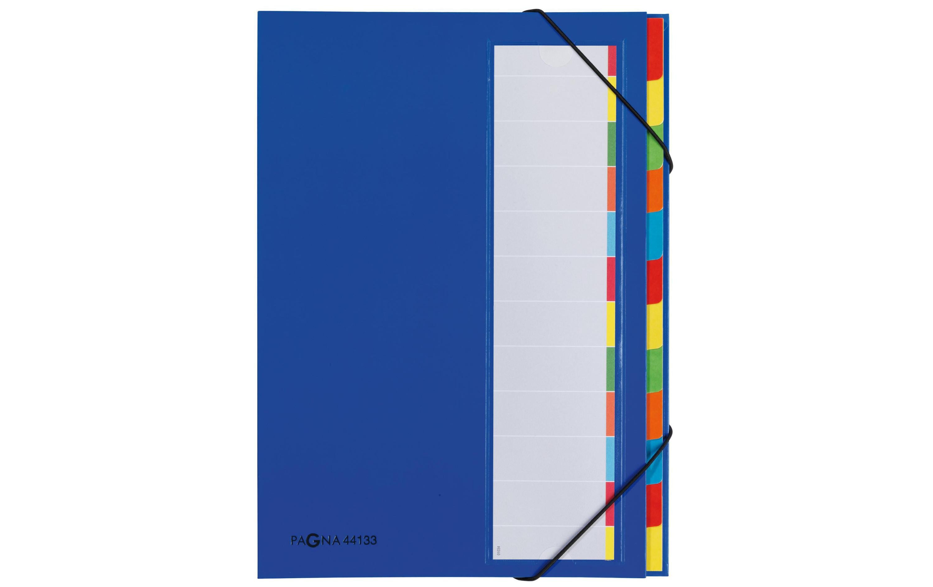 Pagna Ordnungsmappe A4 Premium Blau, 12 Fächer