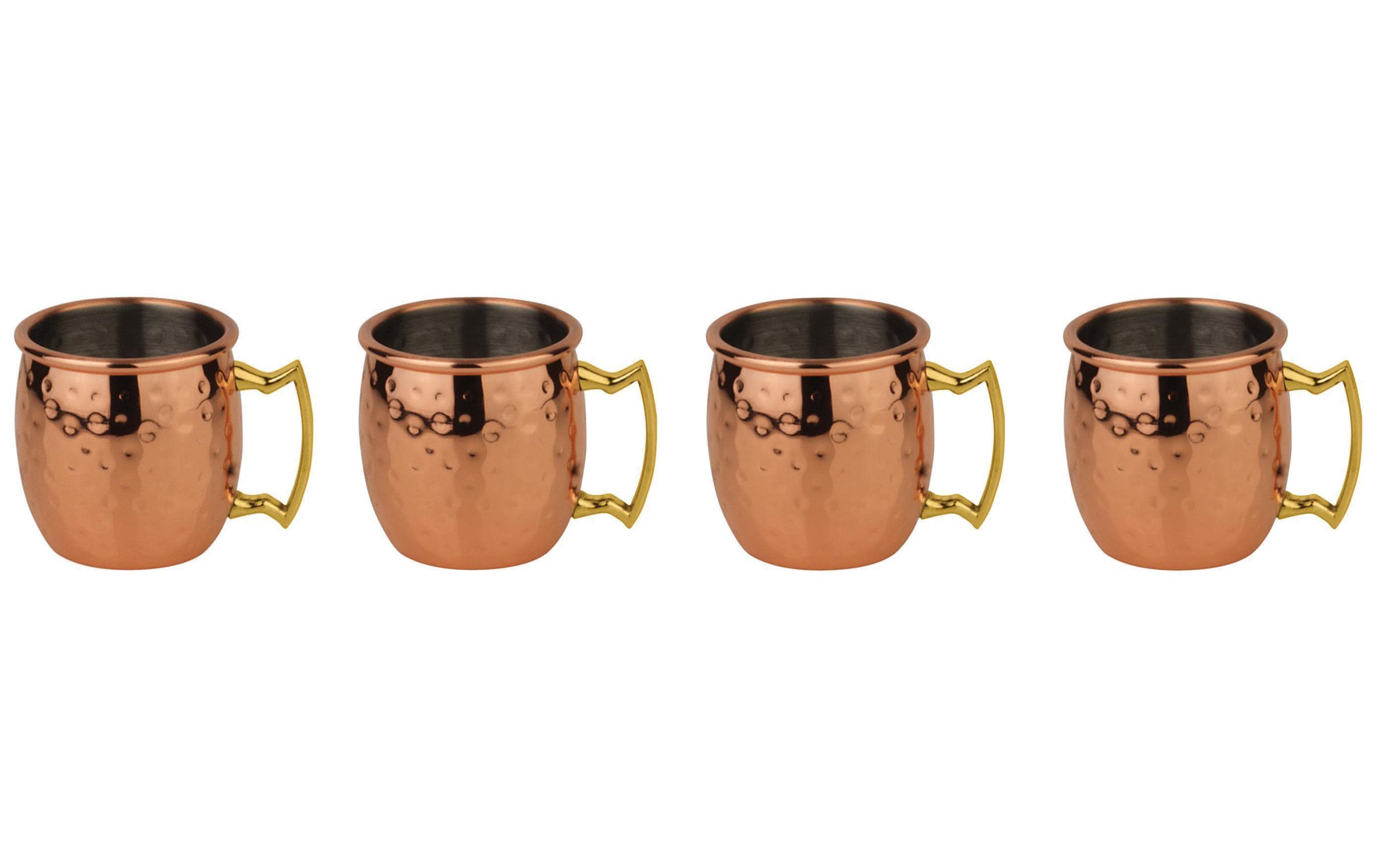 Paderno Shotbecher Moscow Mule Mini 60 ml, 4 Stück, Kupfer