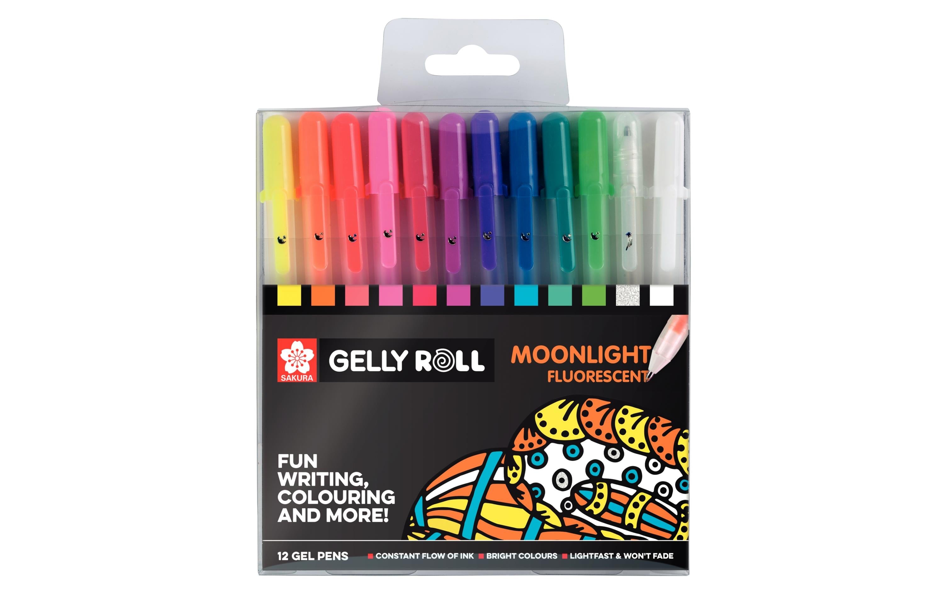 Sakura Gelschreiber Gelly Roll Moonlight Mehrfarbig, 12 Stück