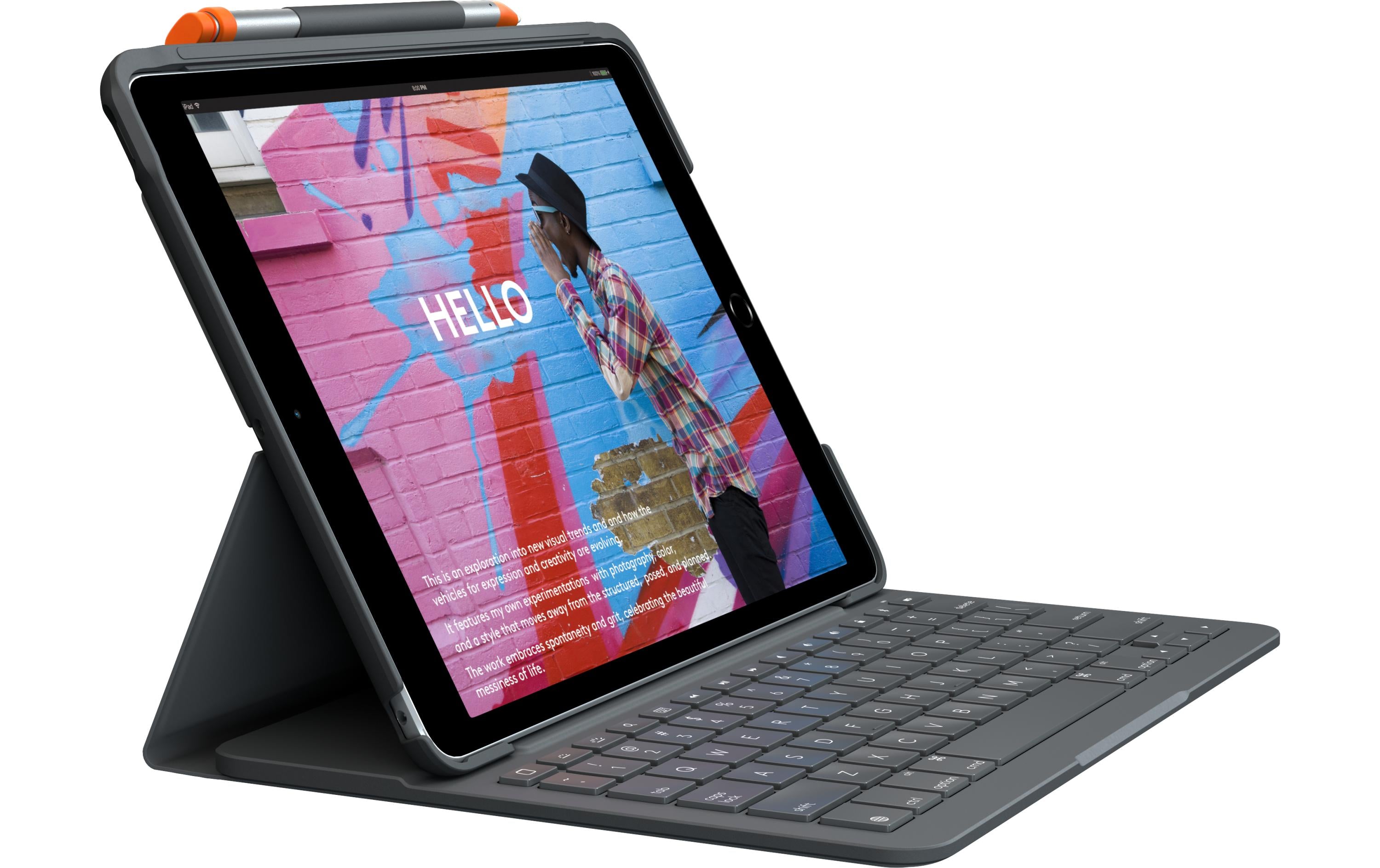 Logitech Tablet Tastatur Cover Slim Folio iPad 10.2 (7. - 9. Gen.)