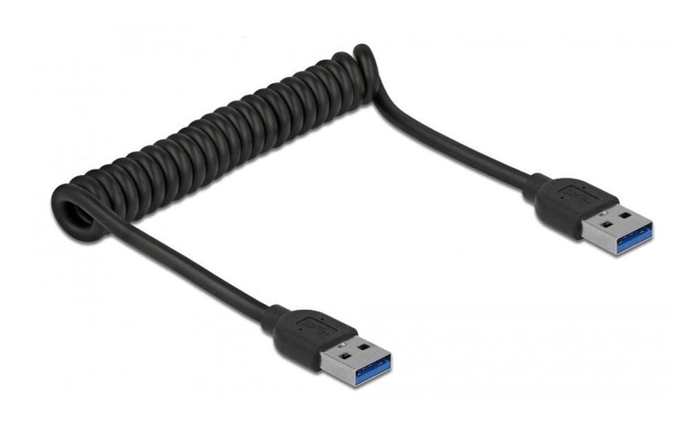 Delock USB 3.0-Spiralkabel 5 Gbps USB A - USB A 0.7 m