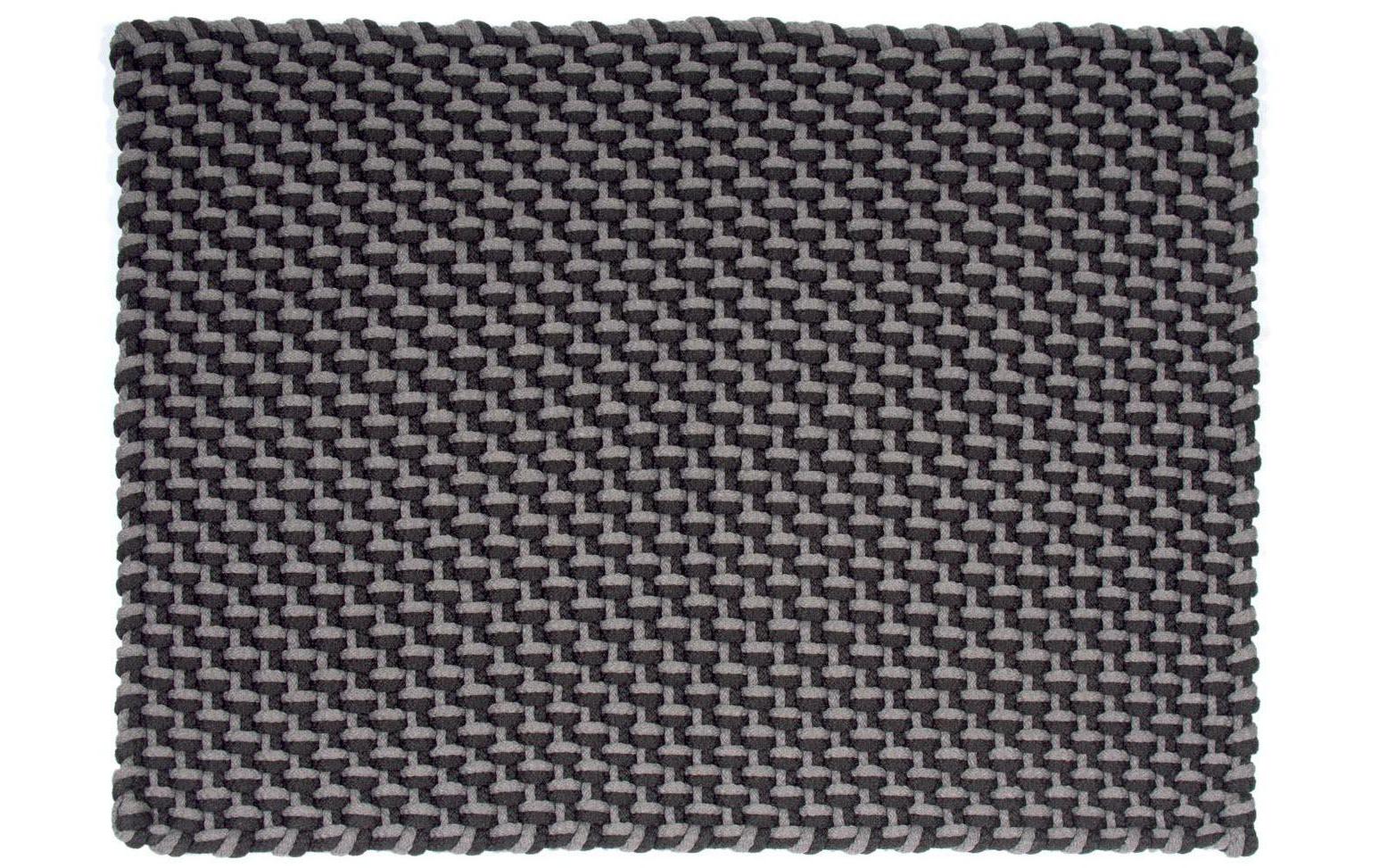 pad Fussmatte Pool In/Outdoor 52 cm x 72 cm, Stein-Schwarz