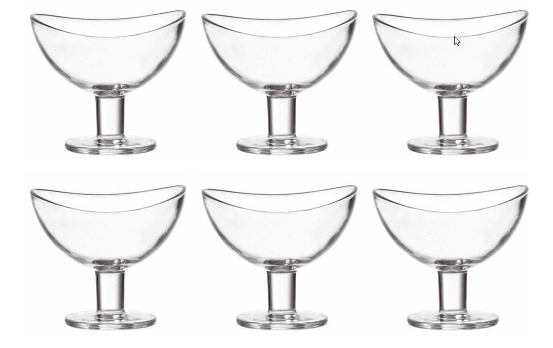 Leonardo Dessert-Schale Loop 6 Stück, Transparent