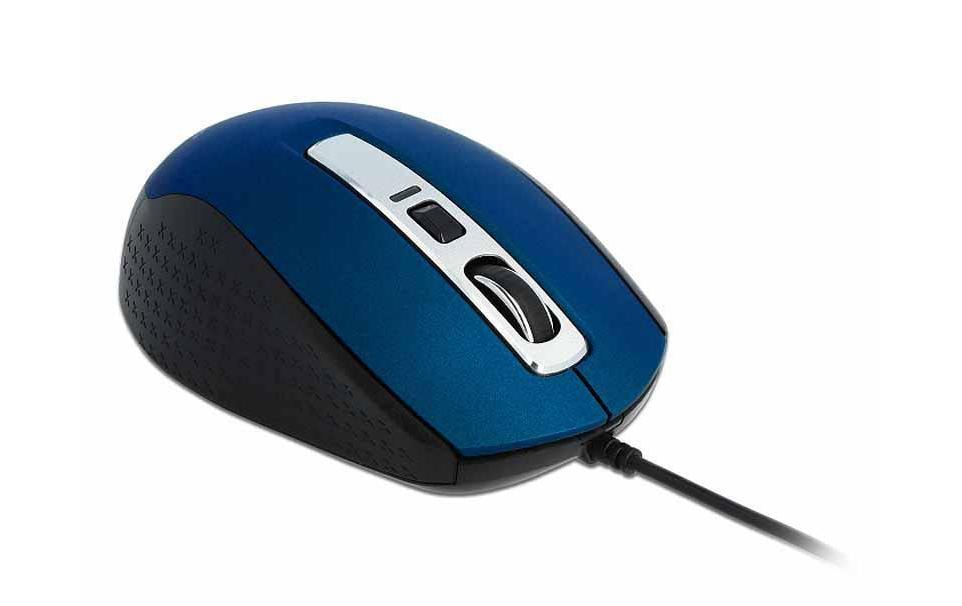 Delock Maus 12621 Optical 5-Button Blau