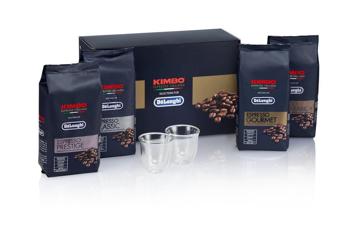 De'Longhi Kaffeebohnen Tasting Set mit 2 Gläsern