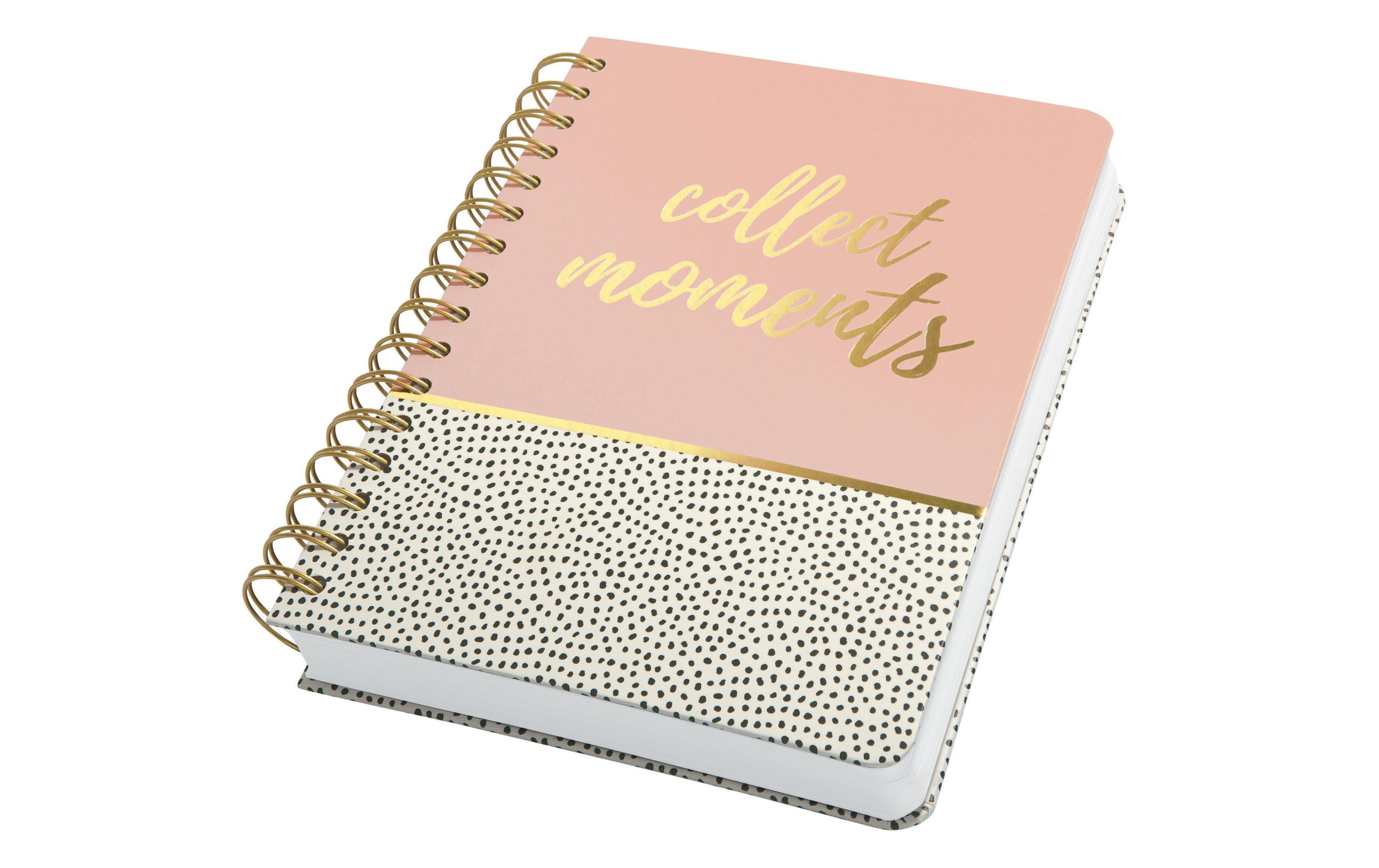 Jolie Notizbuch Sweet Dots A5, Dot, Gold/Rosa/Schwarz/Weiss