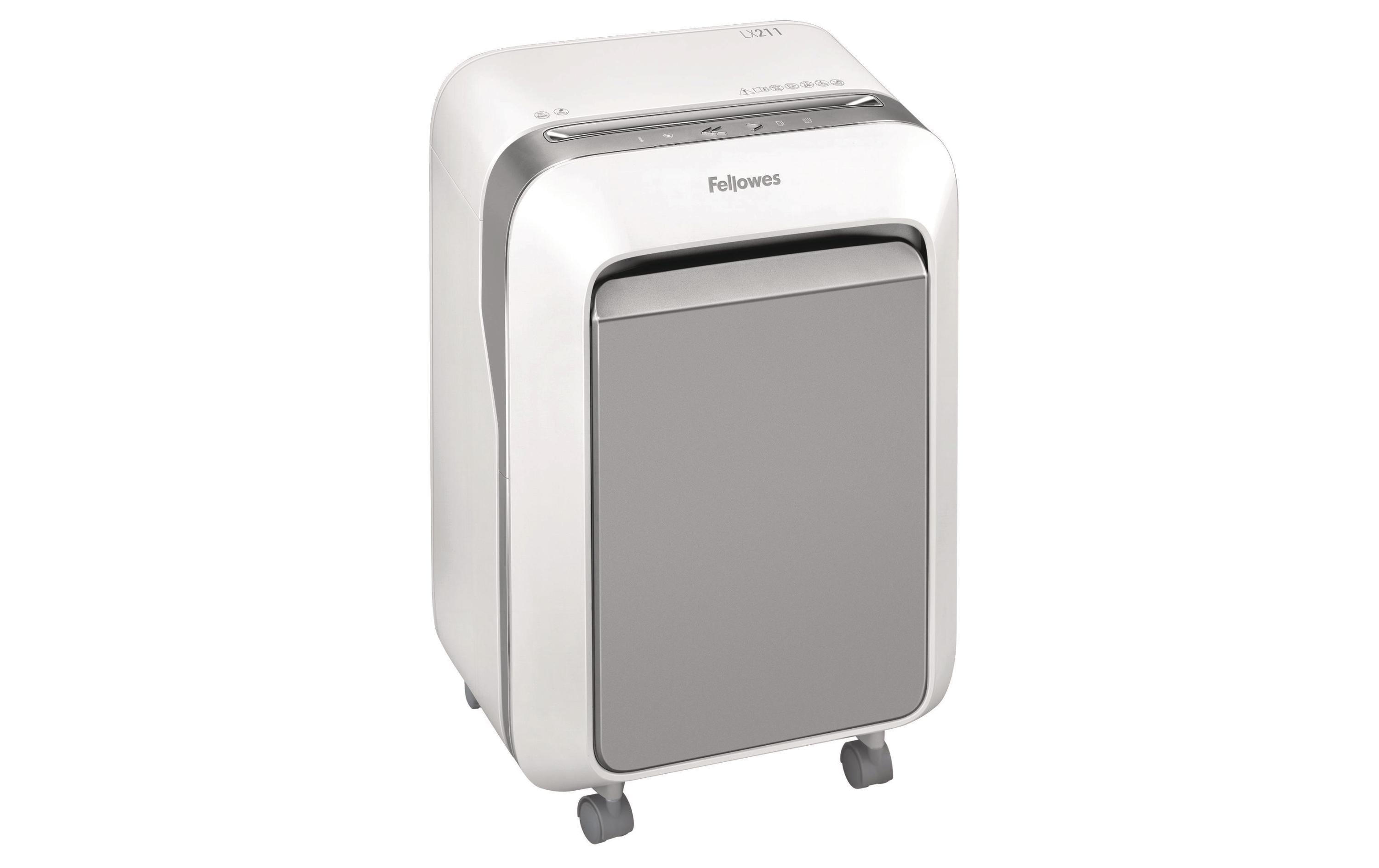 Fellowes Aktenvernichter LX211 P-5, 15 Seiten, Weiss