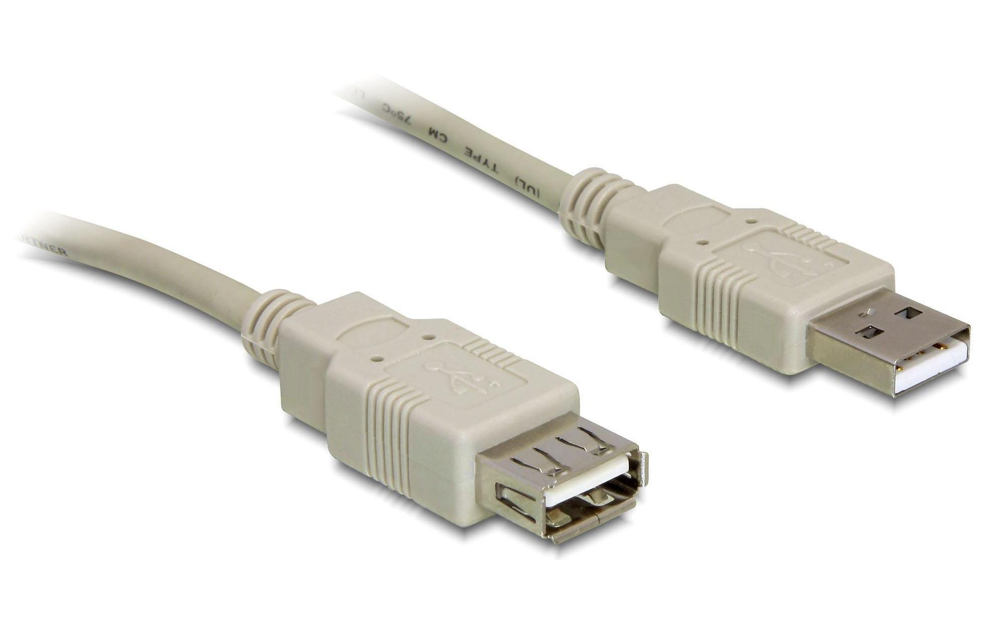 Delock USB 2.0-Verlängerungskabel  USB A - USB A 1.8 m