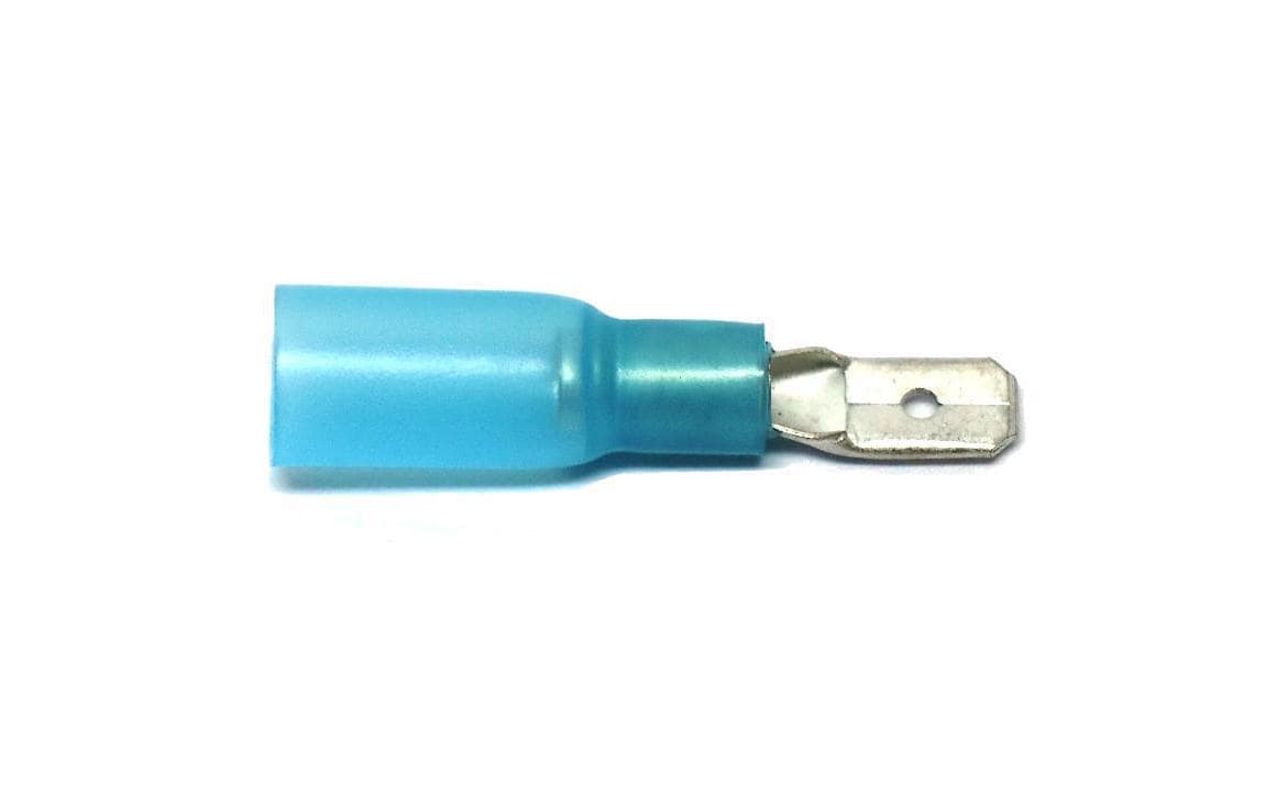 EP Flachstecker WP 4.8 x 0.8 mm, männlich, Blau, 10 Stk.