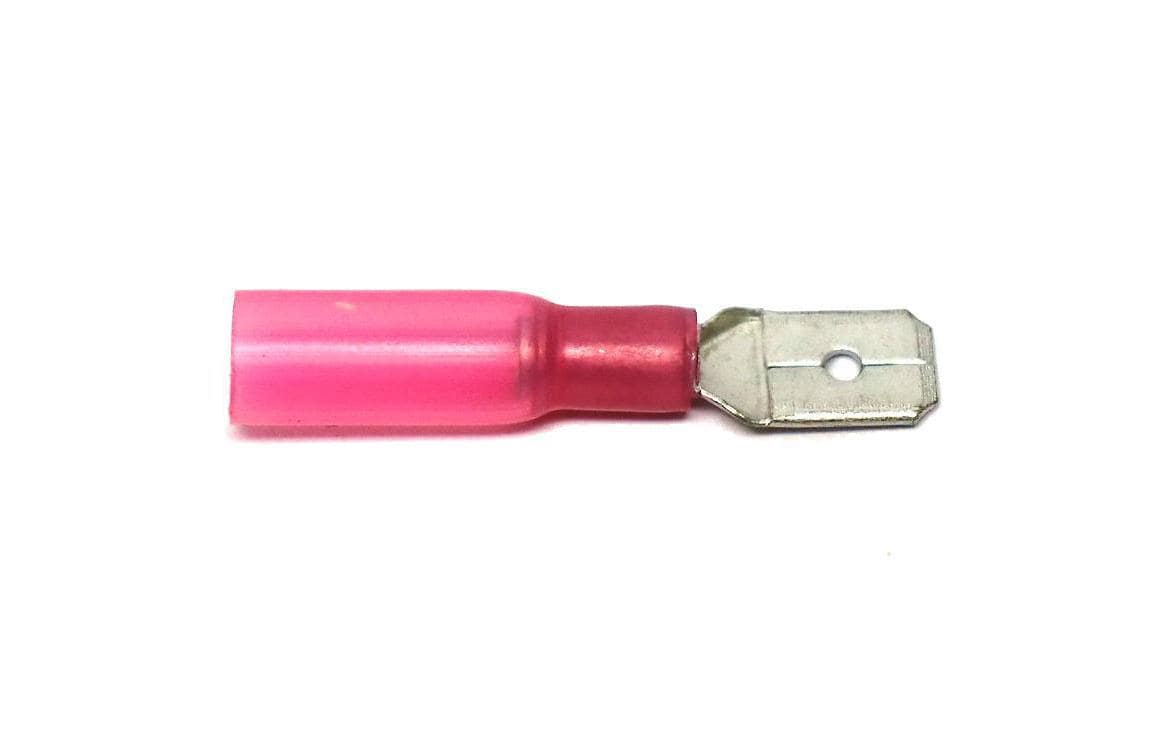 EP Flachstecker WP 6.3 x 0.8 mm, männlich, Rot, 10 Stk.