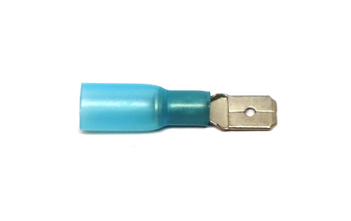 EP Flachstecker WP 6.3 x 0.8 mm, männlich, Blau, 10 Stk.