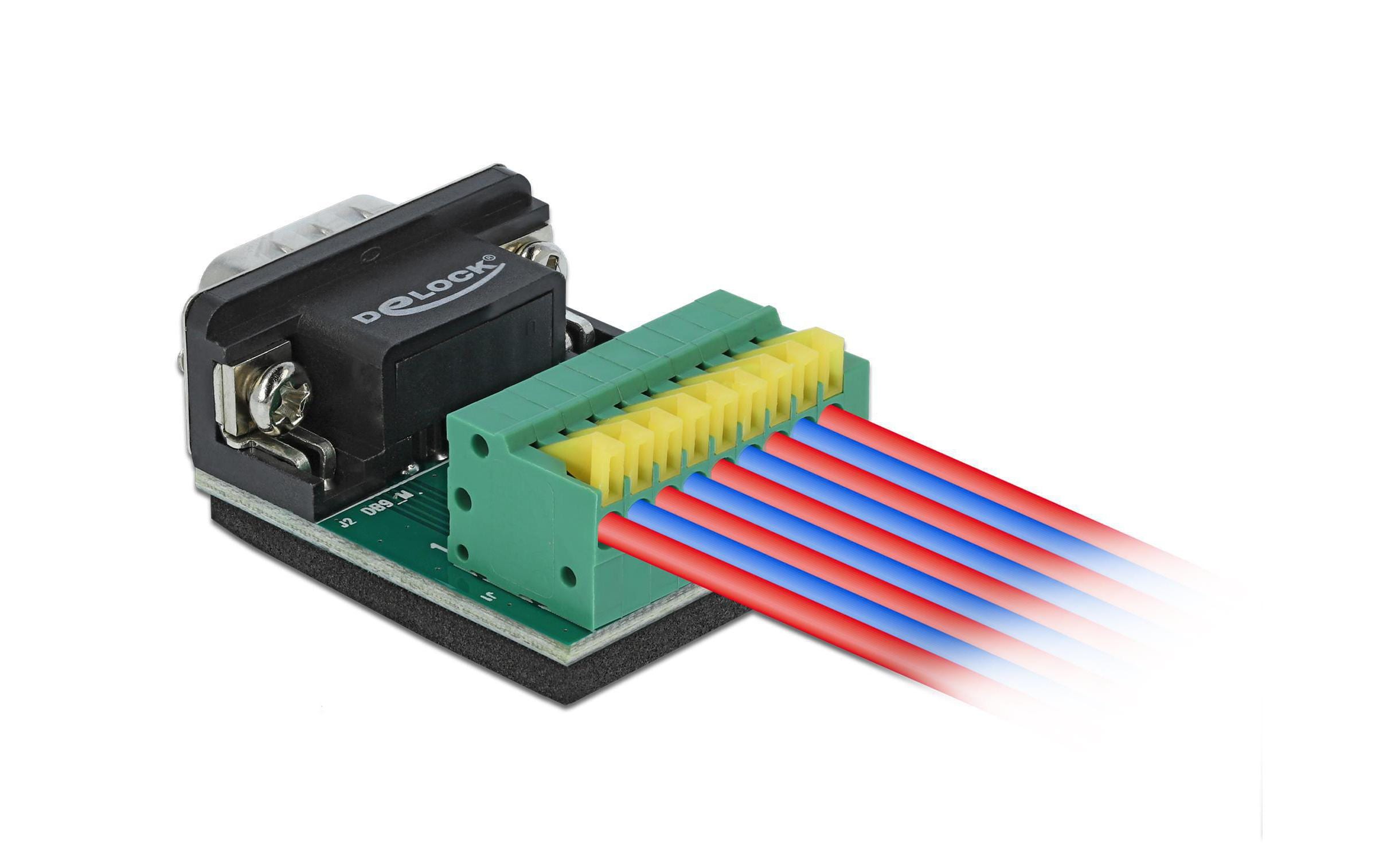 Delock Adapter Sub-D 9 Pin M Terminalblock 9 Pin 0 m