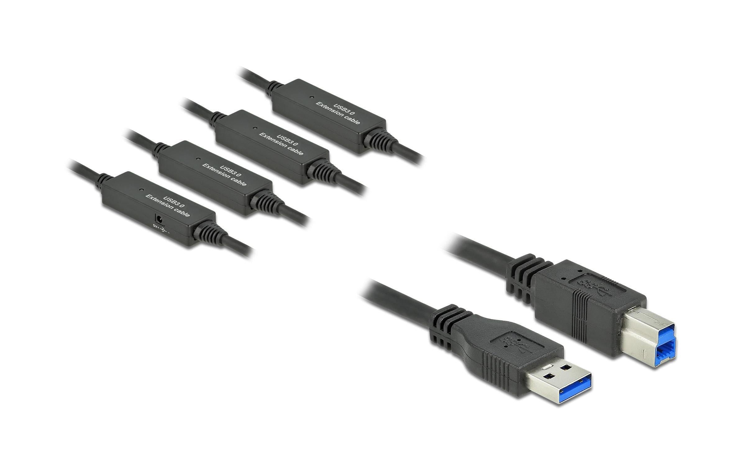 Delock USB 3.1-Kabel  USB A - USB B 20 m