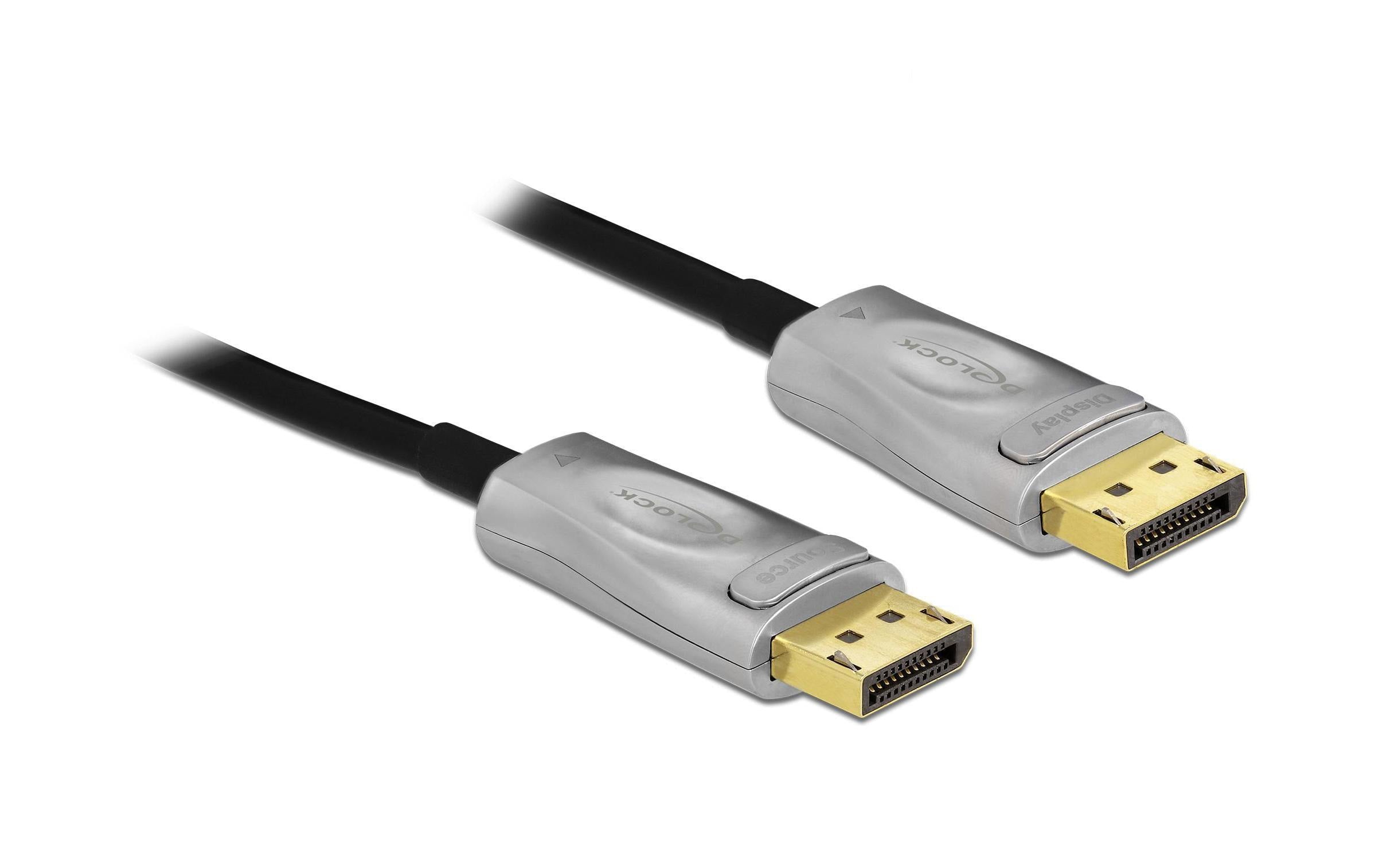 Delock Optisches Kabel DisplayPort – DisplayPort, 15 m 8K/30Hz