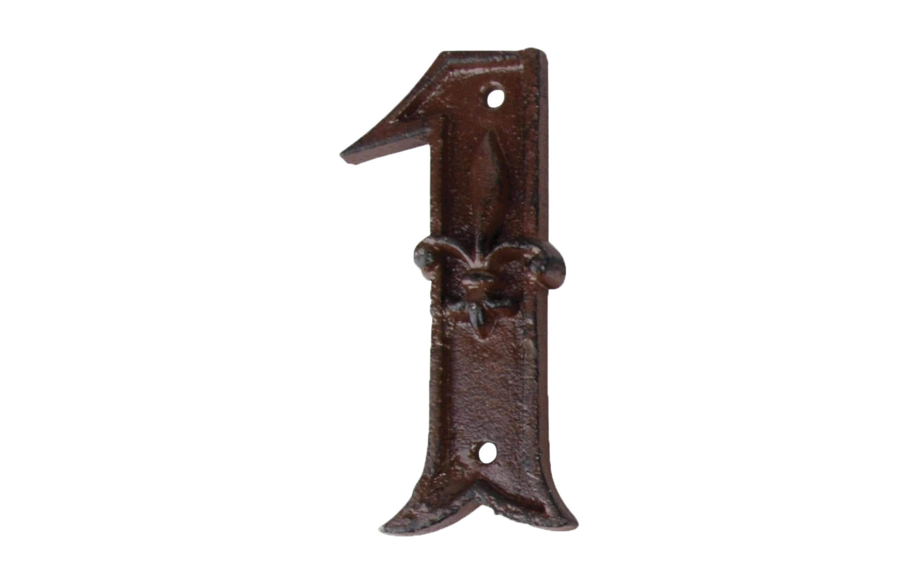 Esschert Design Hausnummer 1 aus Gusseisen