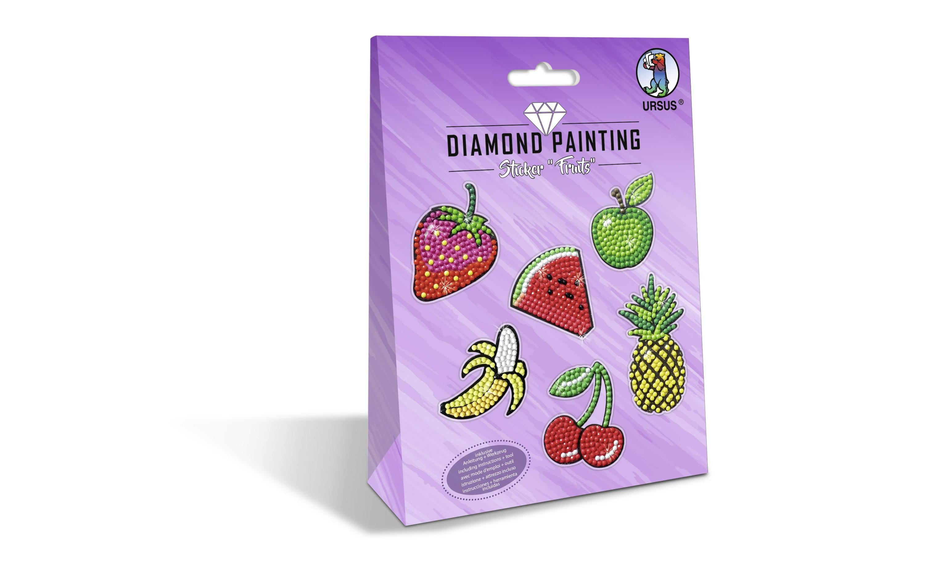 URSUS Motivsticker Diamond Painting Fruits Violett  1 Stück