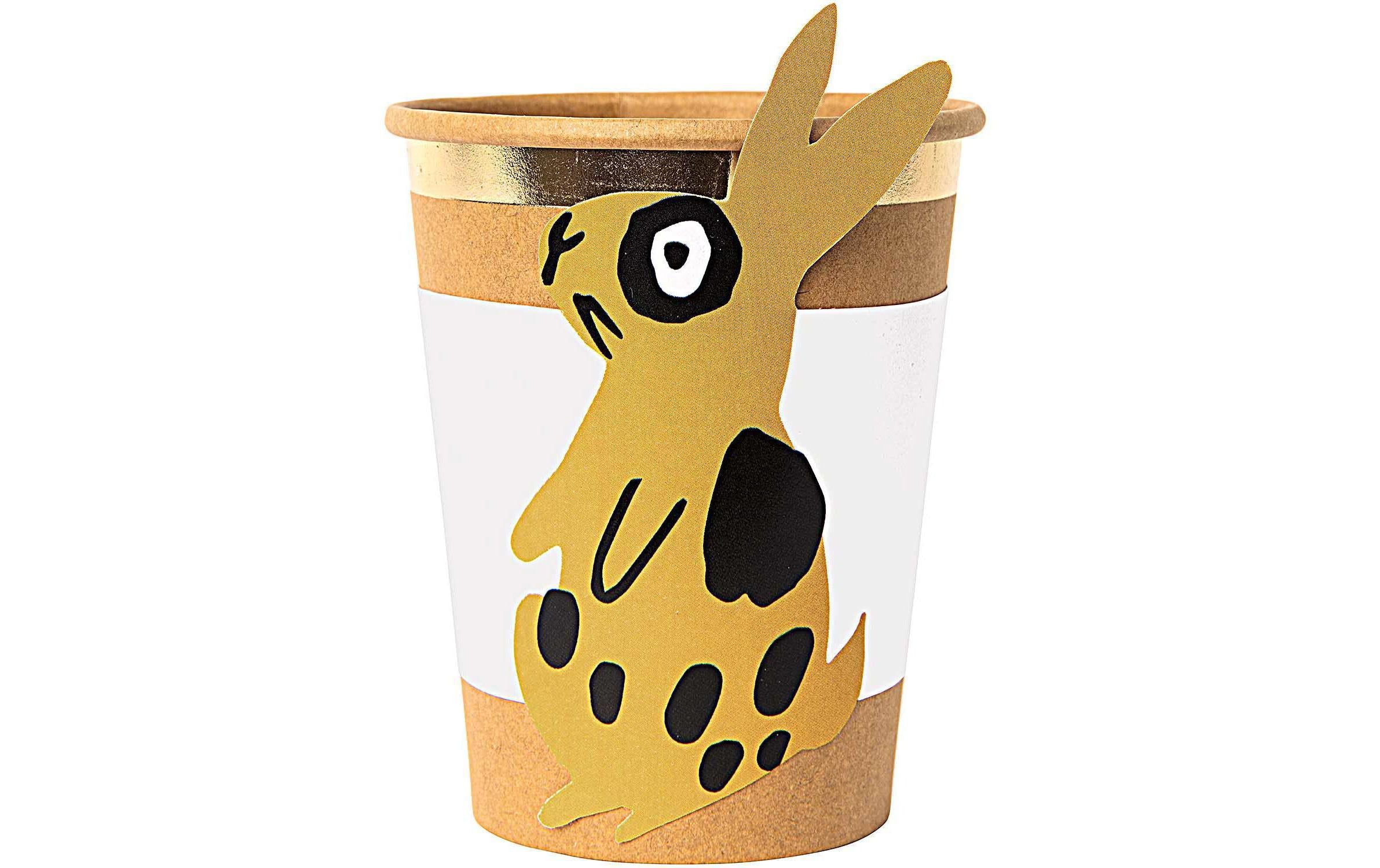 Rico Design Manschette für Pappbecher, Hase, 6 Stück