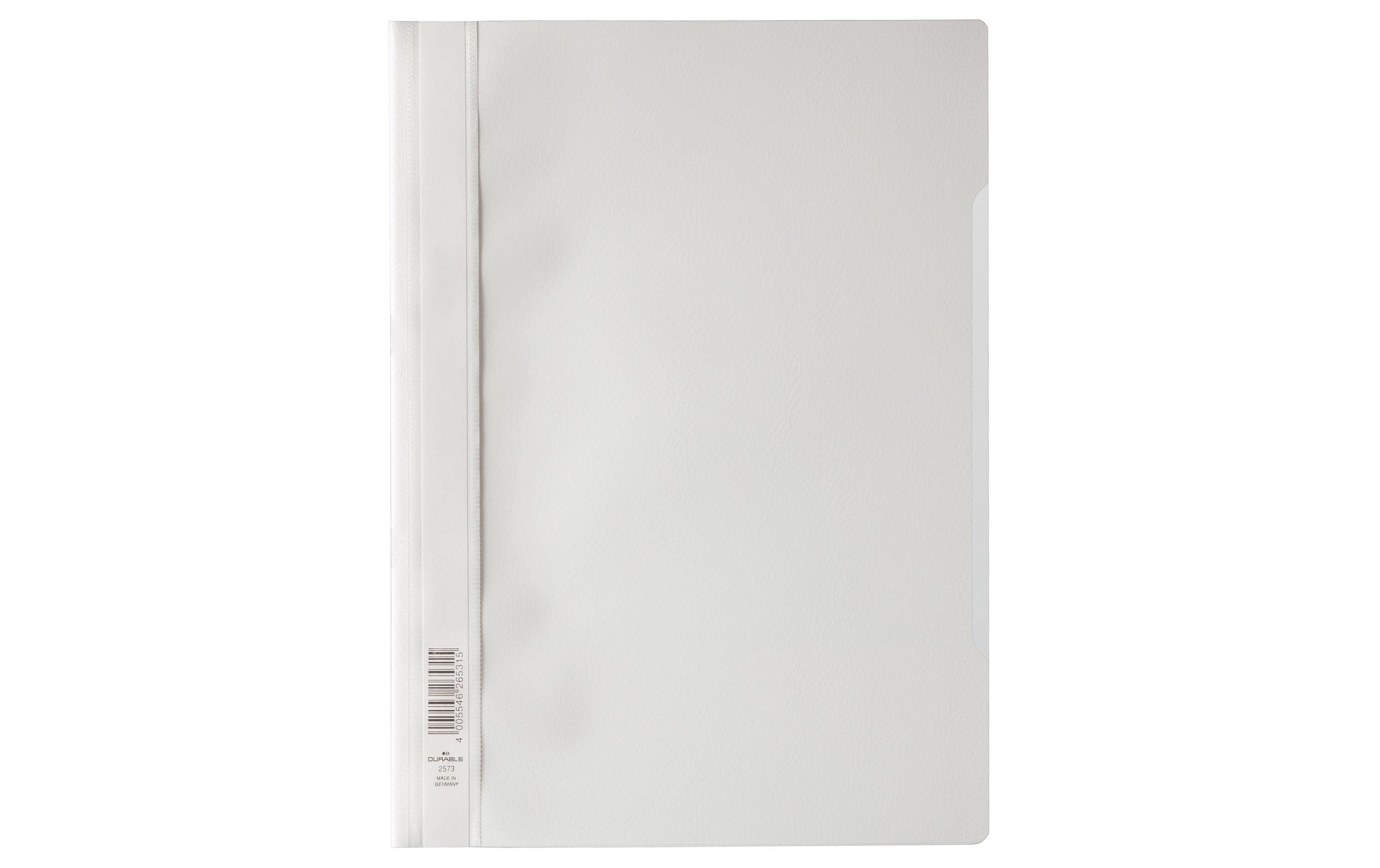 DURABLE Schnellhefter A4 Weiss, 50 Stück