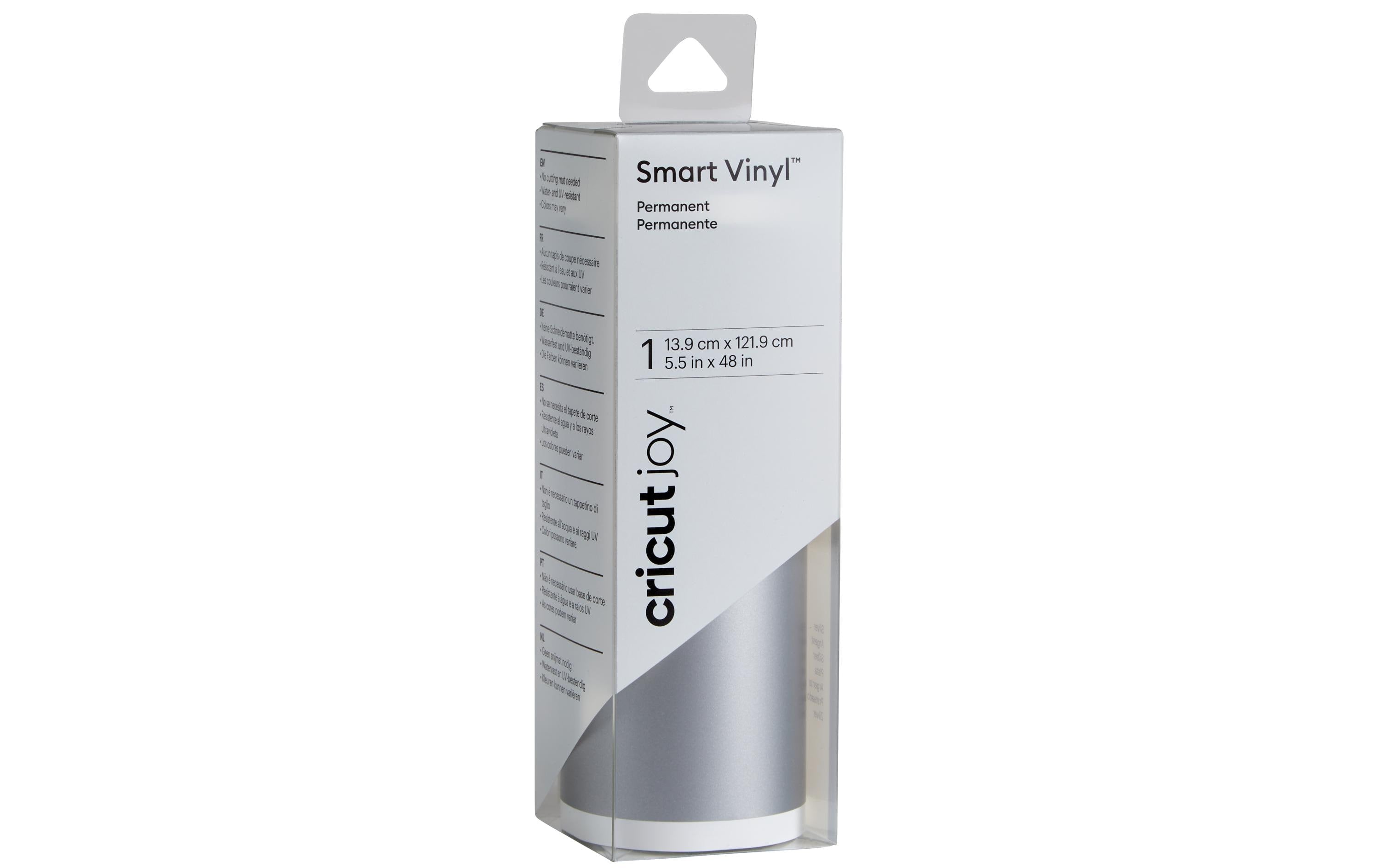 Cricut Vinylfolie Joy 13.9 cm x 121.9 cm Permanent, Silber