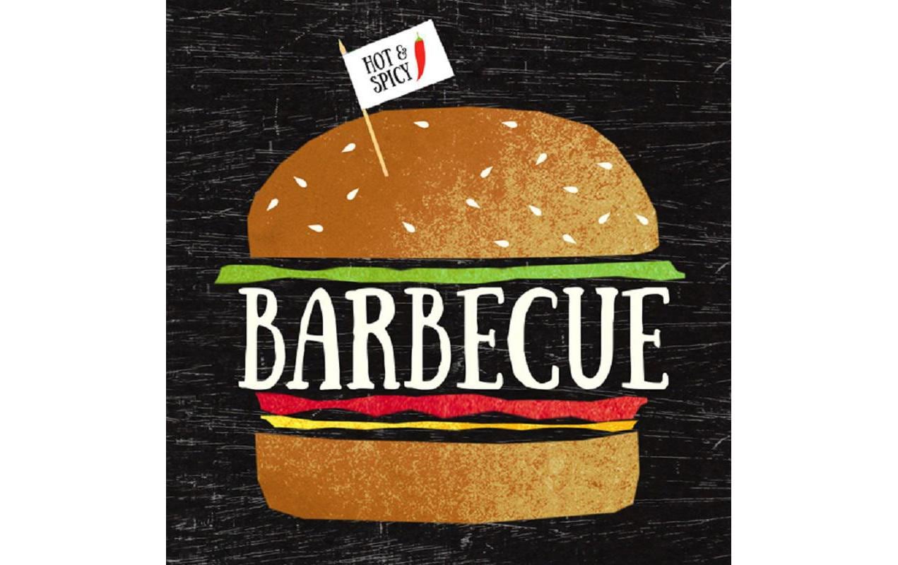 Braun + Company Papierservietten Big Barbecue 33 cm x 33 cm, 20 Stück