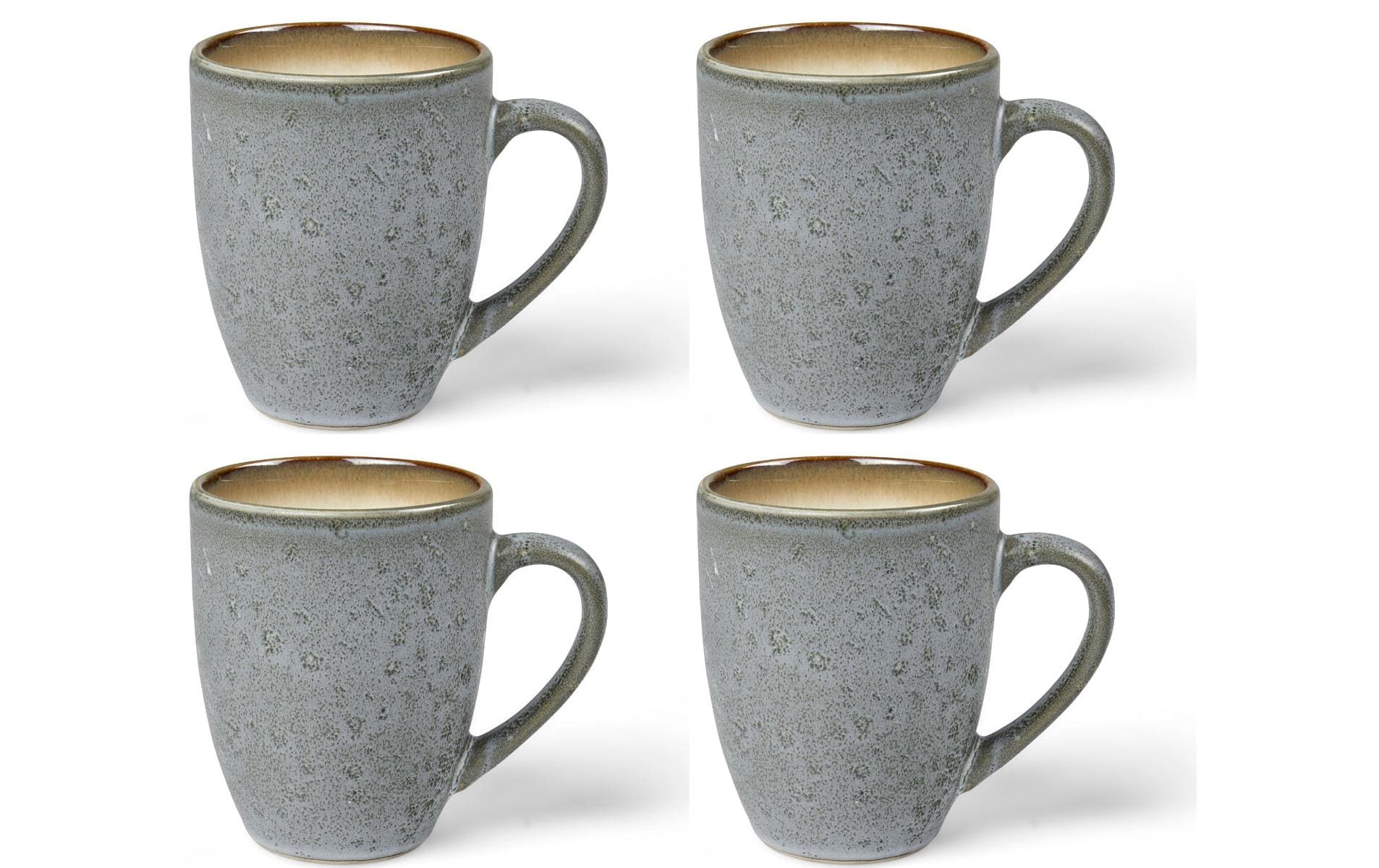 Bitz Kaffeetasse 300 ml, 4 Stück, Grau/Crème