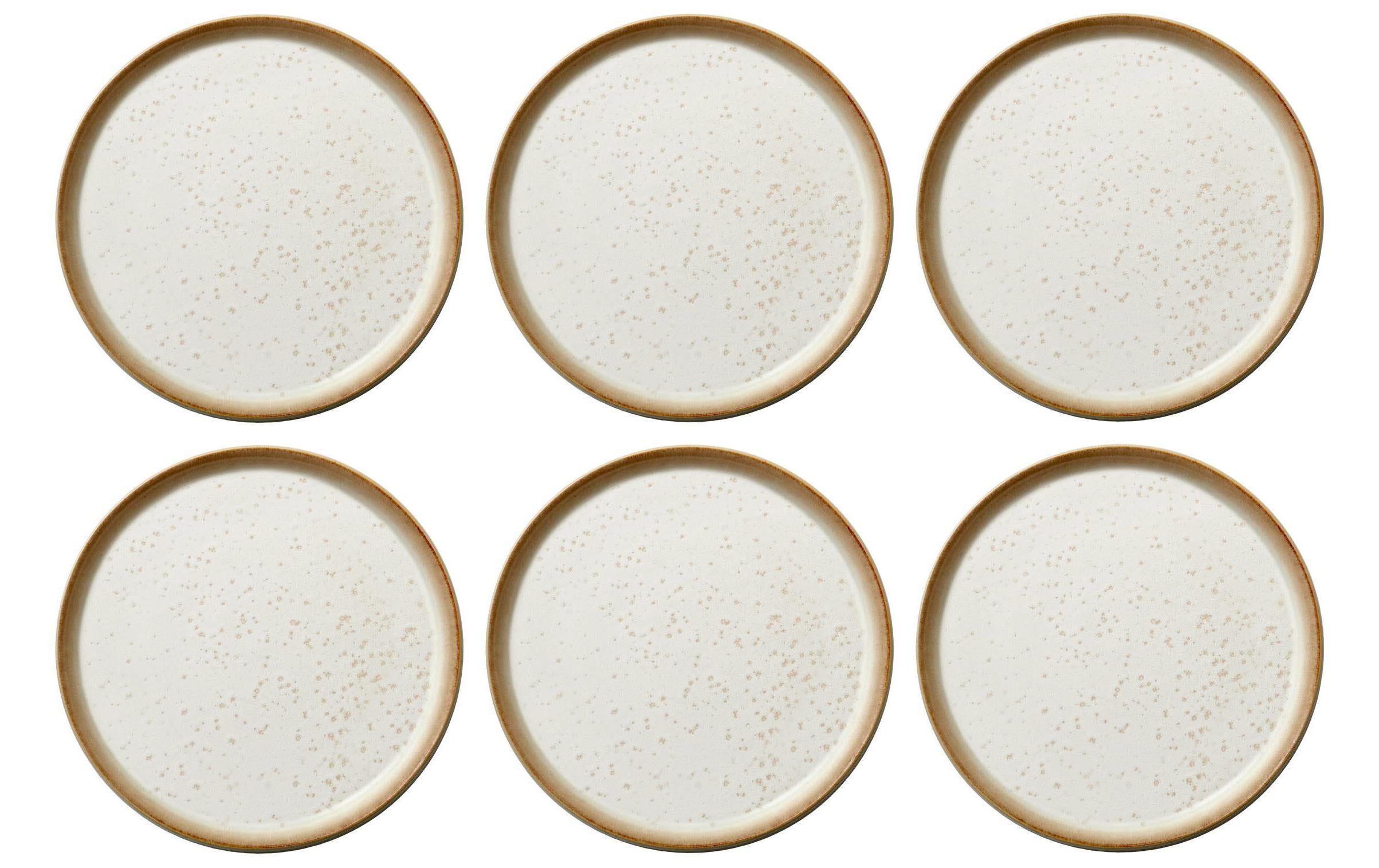 Bitz Frühstücks- & Dessertteller Ø 21 cm, 6 Stück, Beige/Crème