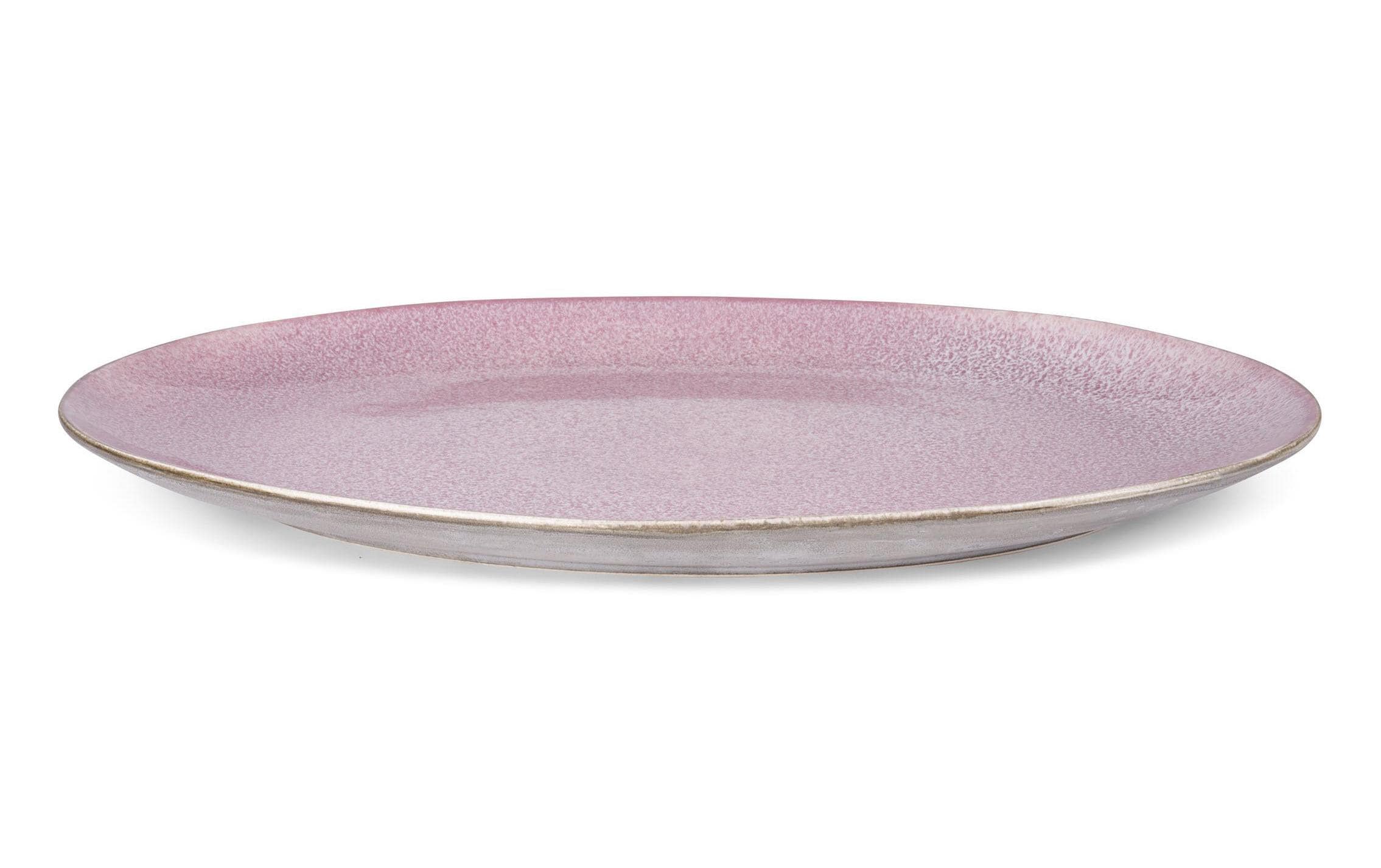 Bitz Servierplatte 45 x 34 cm Grau/Hellpink