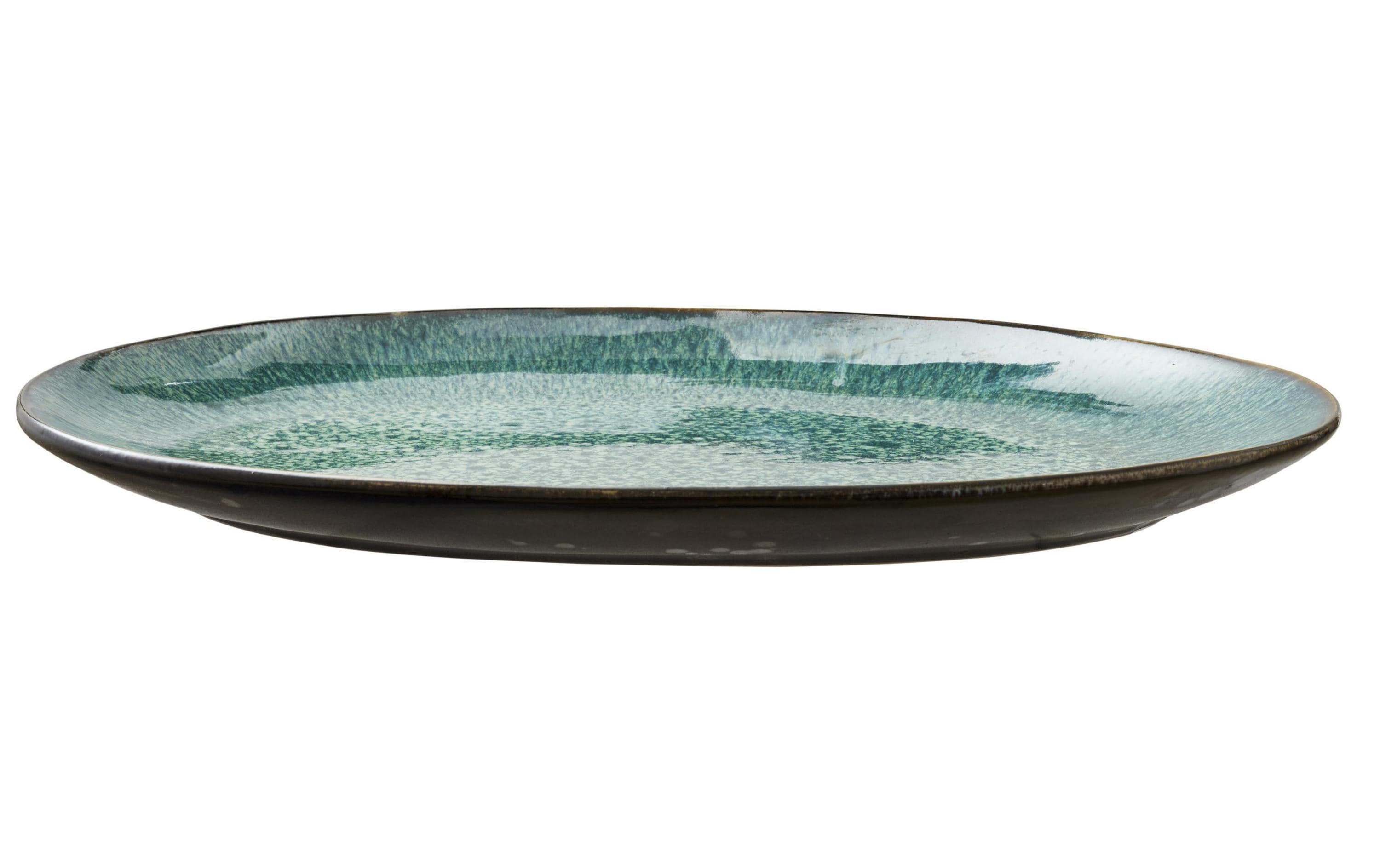 Bitz Servierplatte 36 x 25 cm Schwarz/Grün