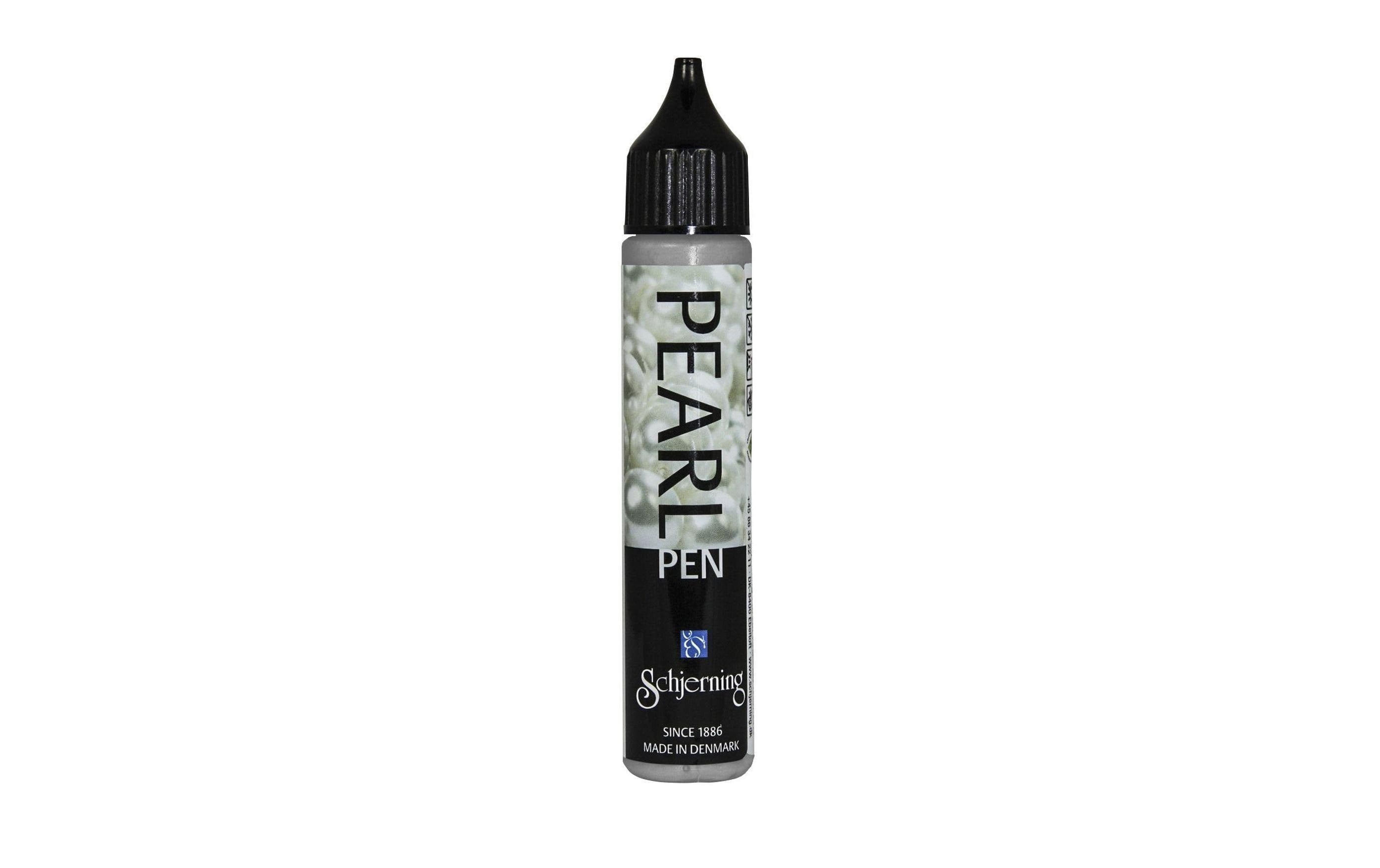 Schjerning Perlentropfenfarbe Pearl Pen 28 ml, Silber