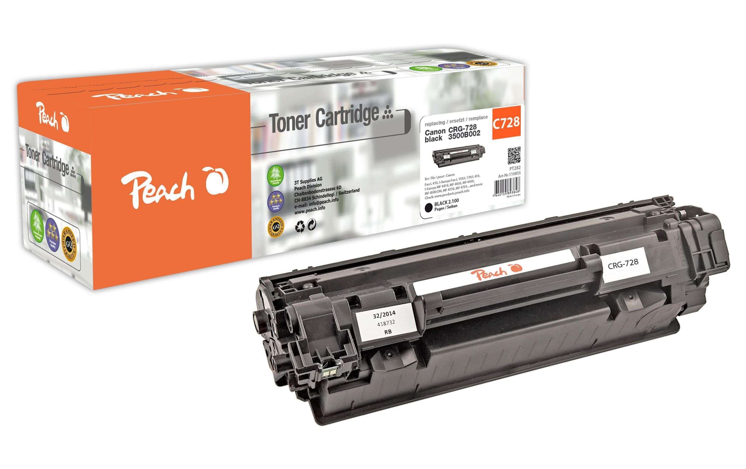 Peach Toner Canon CRG-728 Black