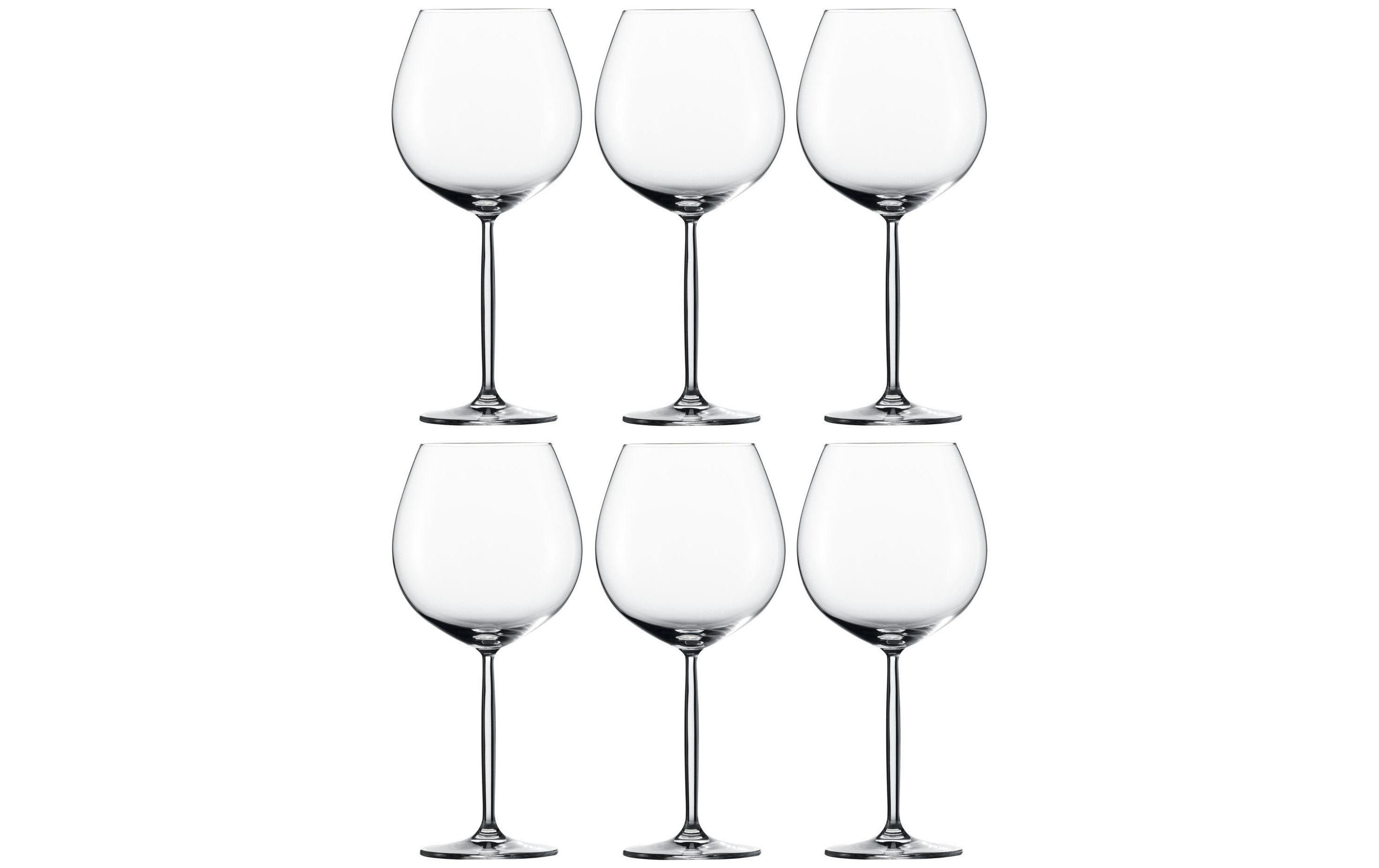 Schott Zwiesel Rotweinglas Diva, Burgunder 839 ml, 6 Stück, Transparent