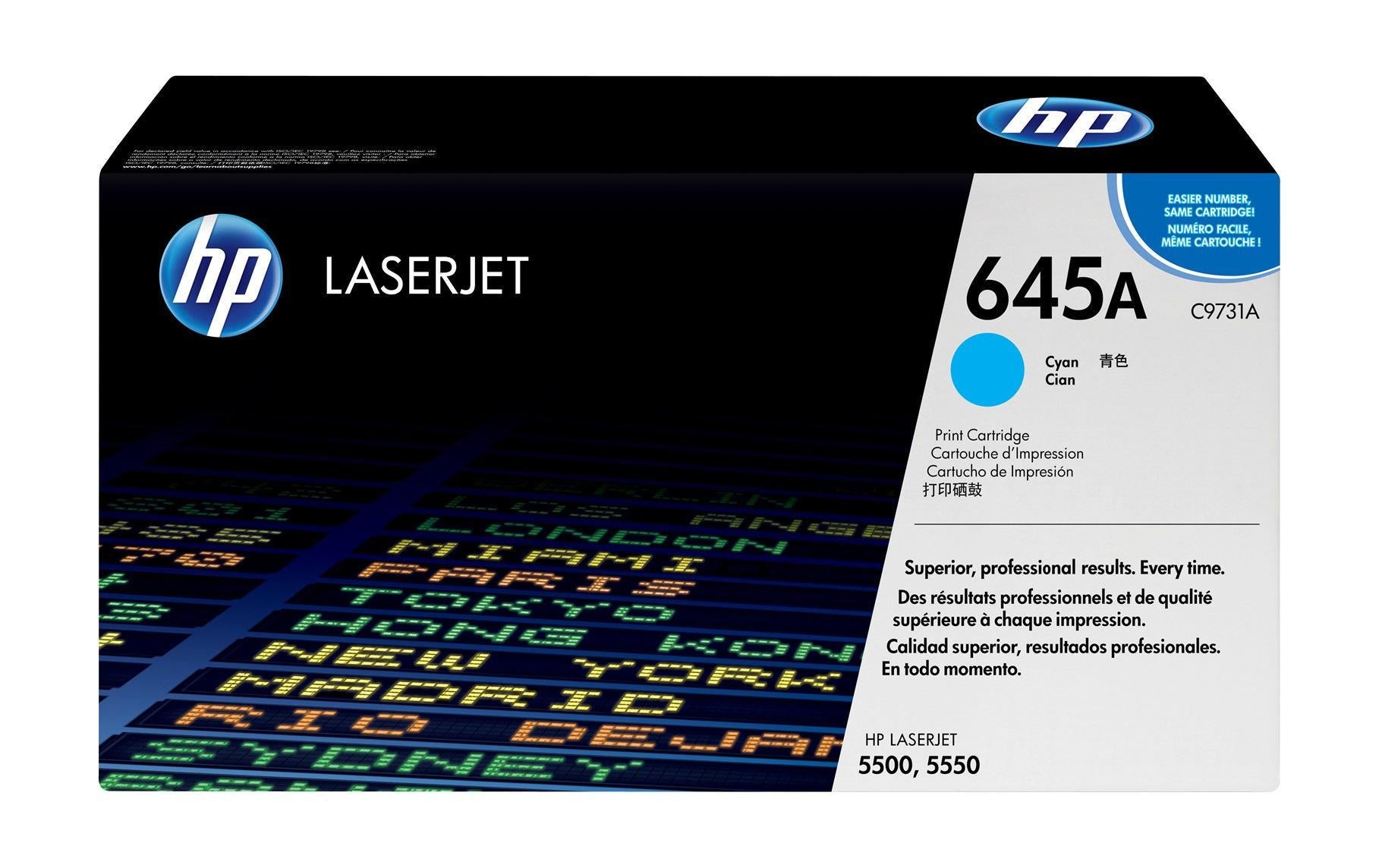 HP Toner Nr. 645A (C9731A) Cyan