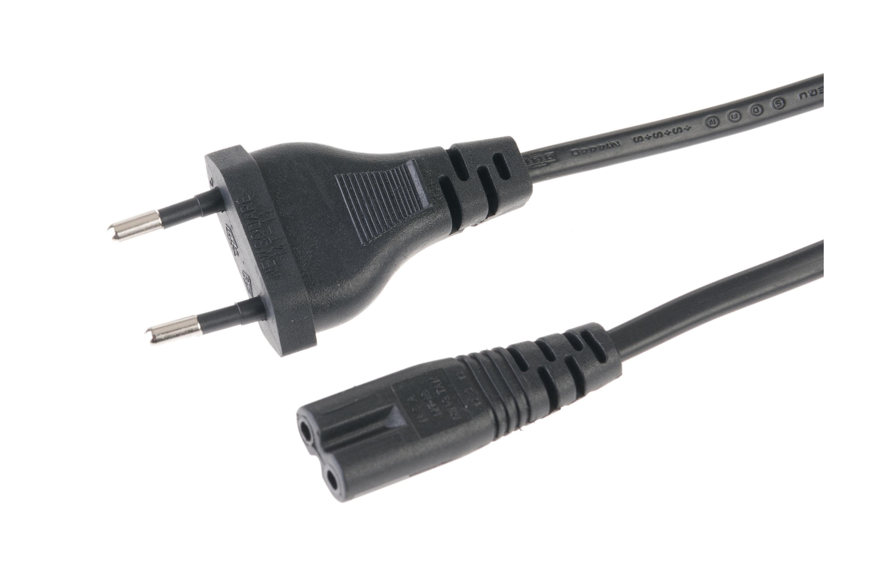 Diggelmann Netzkabel 1 m C7 - T26 Schwarz