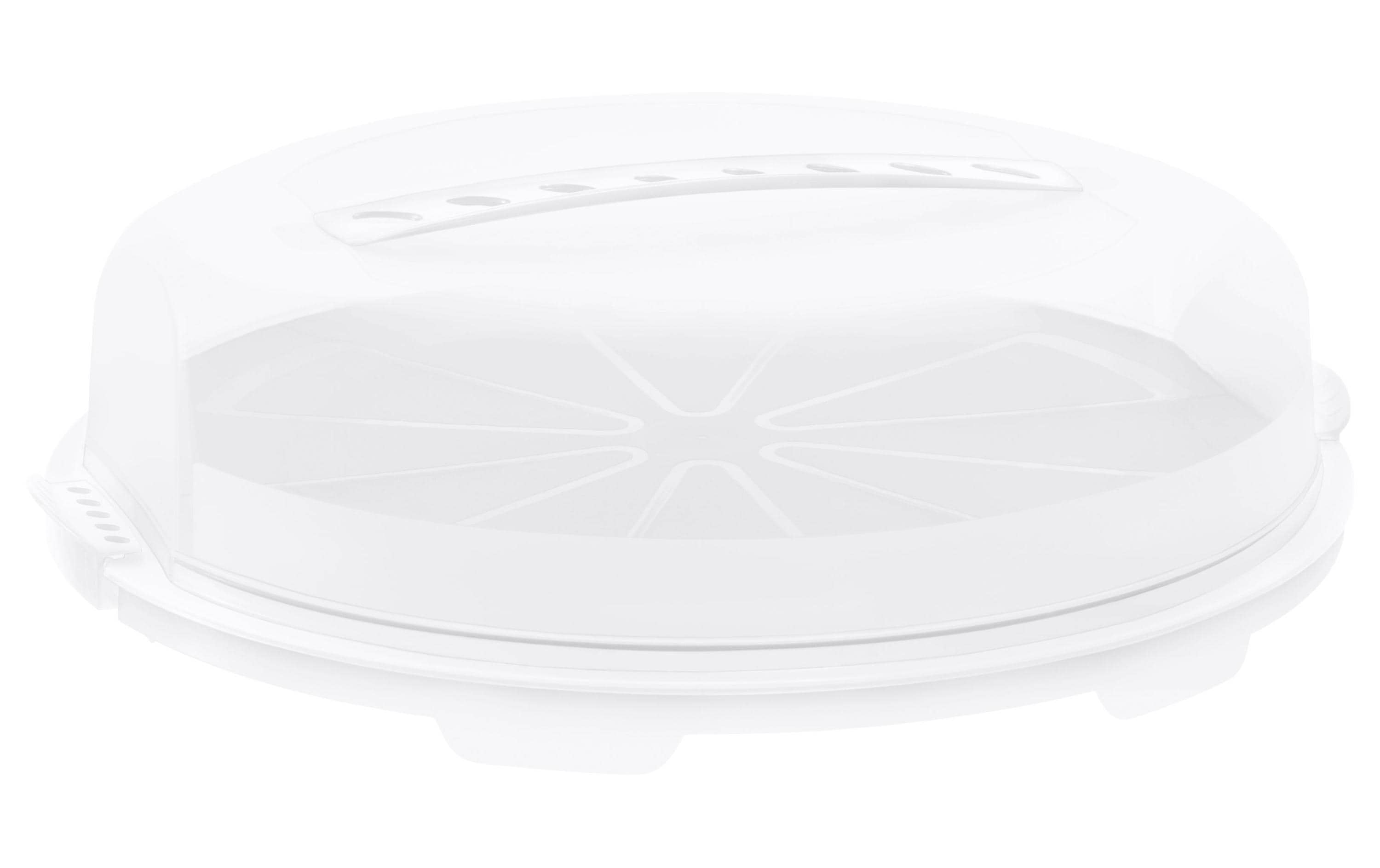 Rotho Tortenbutler Fresh flach, Weiss