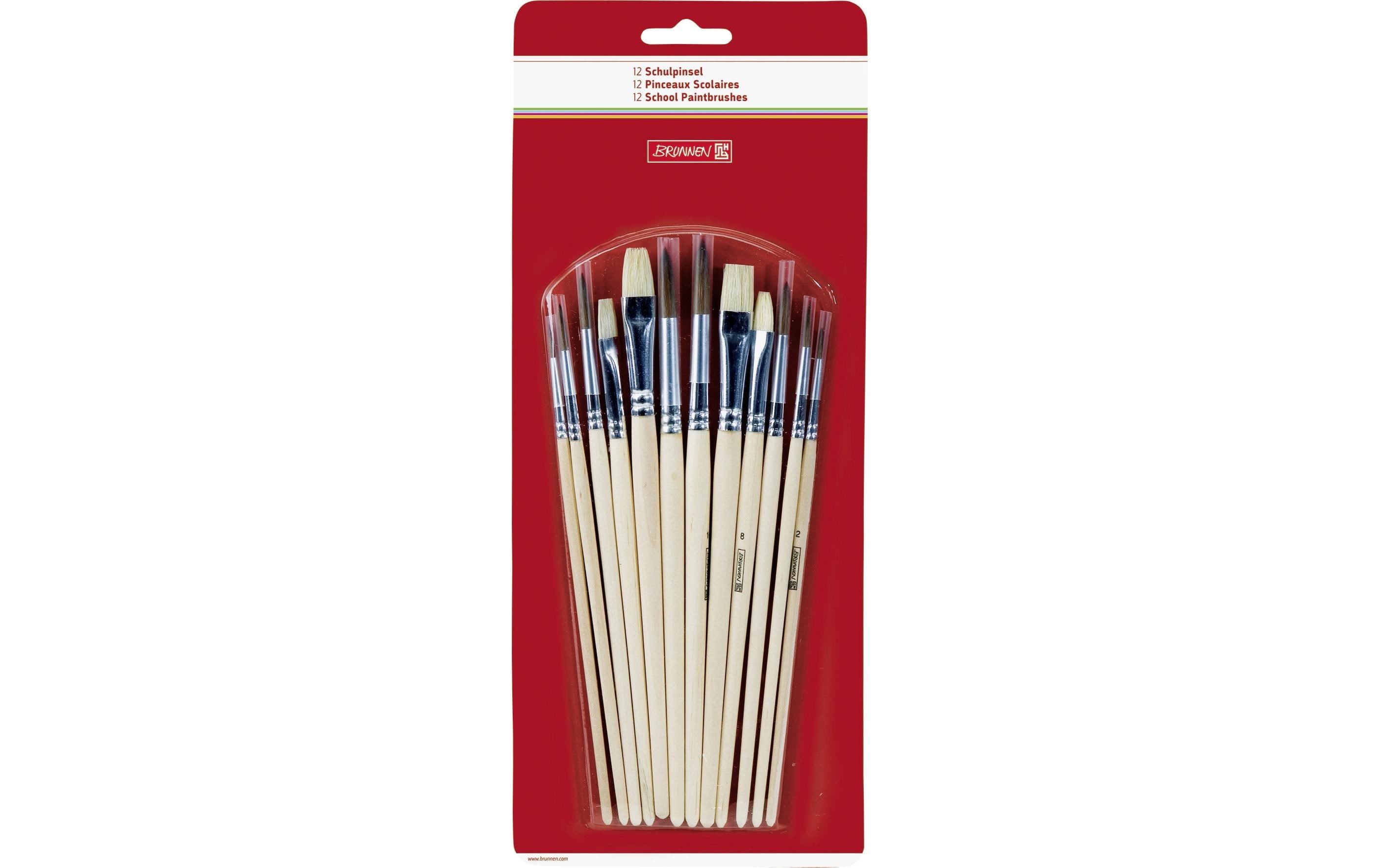 Brunnen Borstenpinsel 12 Stück