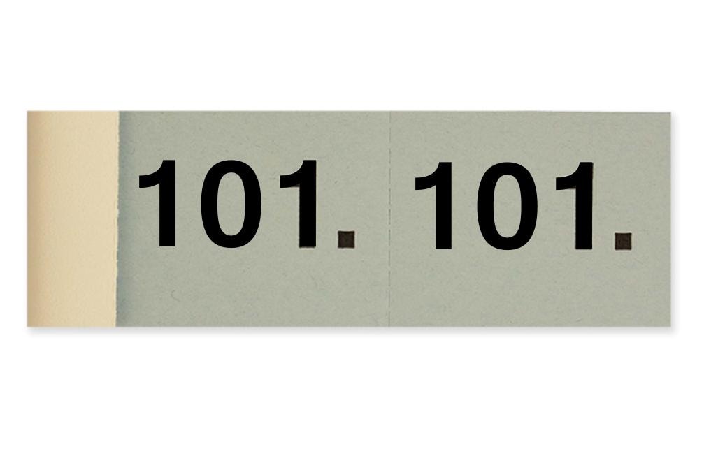 Simplex Notizzettel Garderobe 101 - 200 Blau